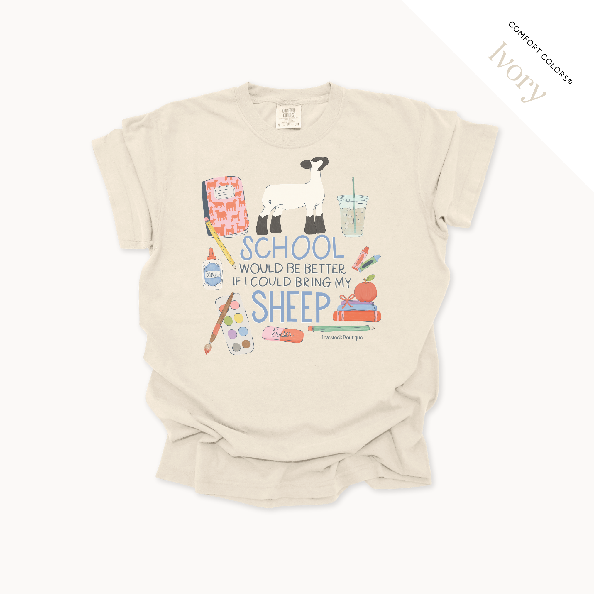 School Would Be Better Sheep - Adult Shirts