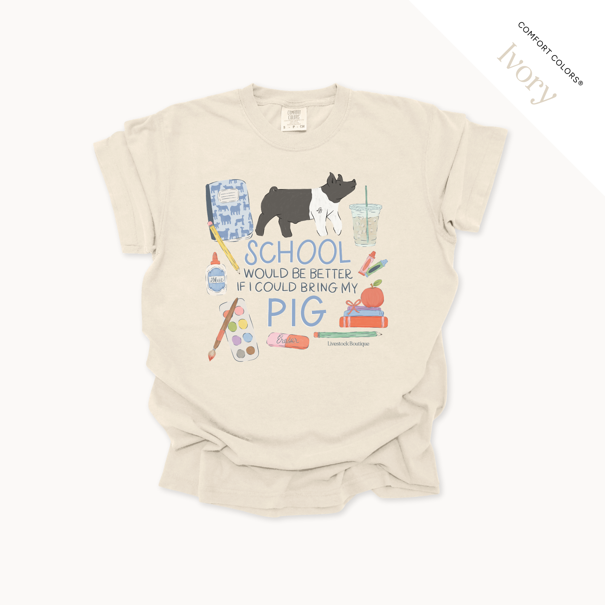 School Would Be Better Pigs - Adult Shirts