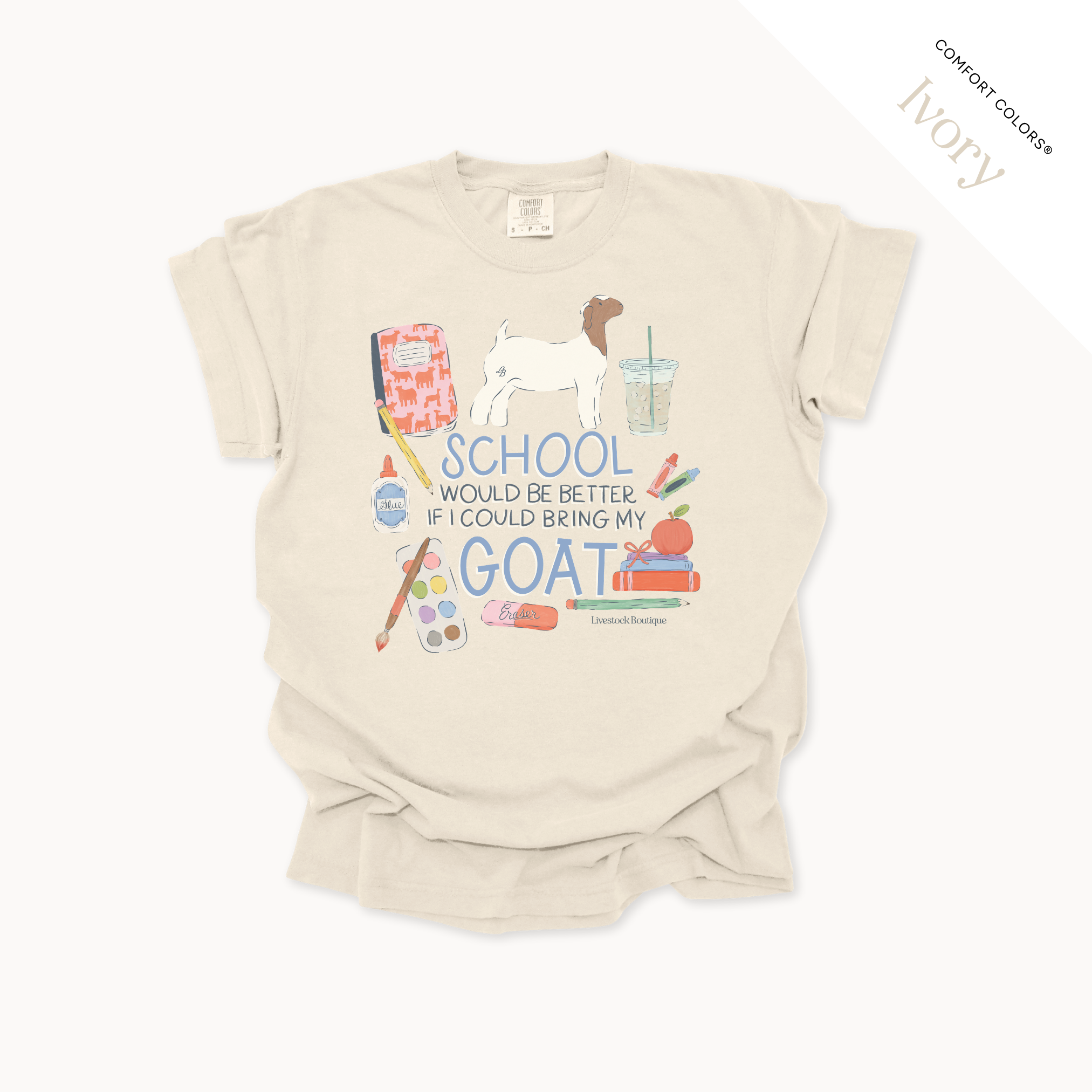 School Would Be Better Goat Doe - Adult Shirts