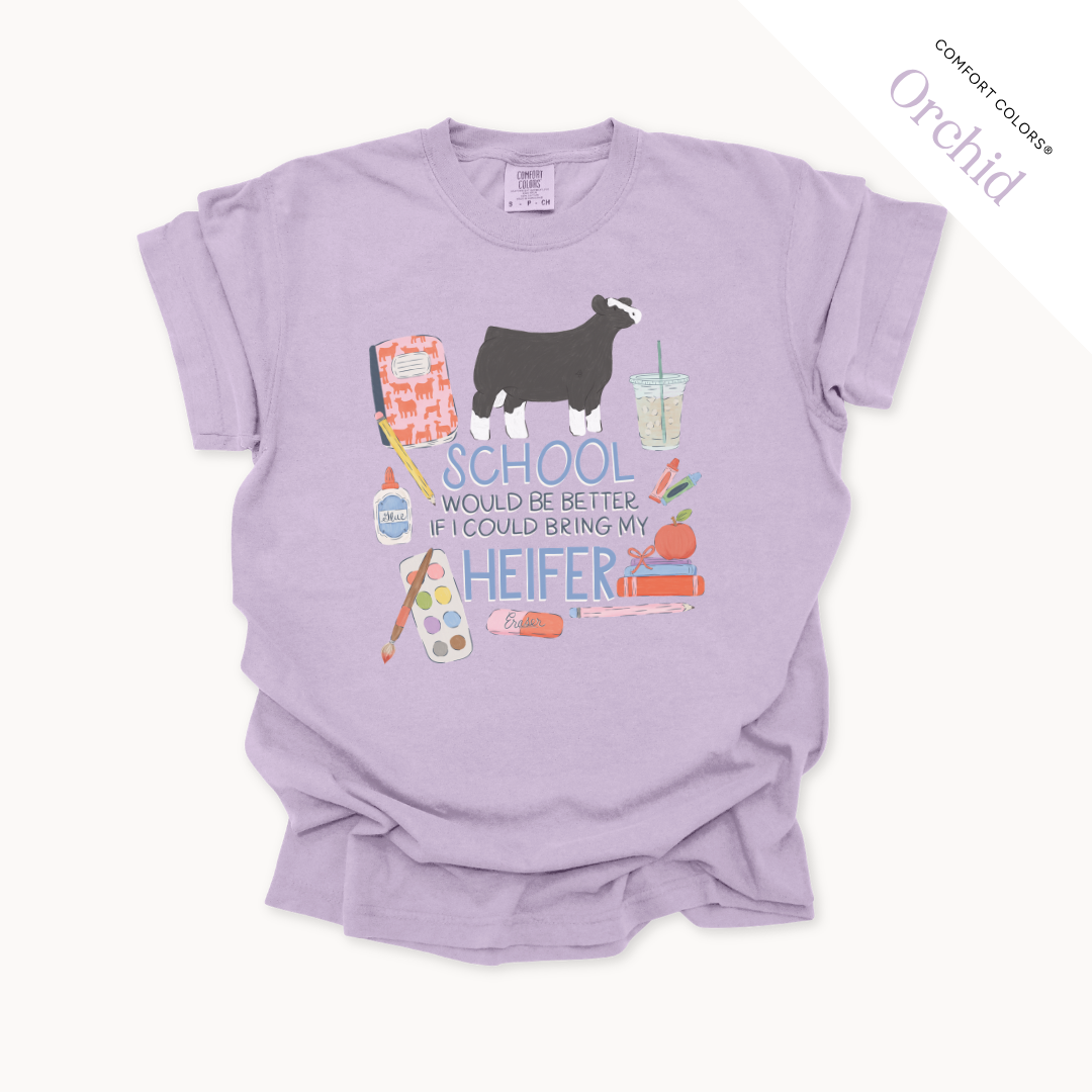 School Would Be Better Livestock - Adult T-Shirt