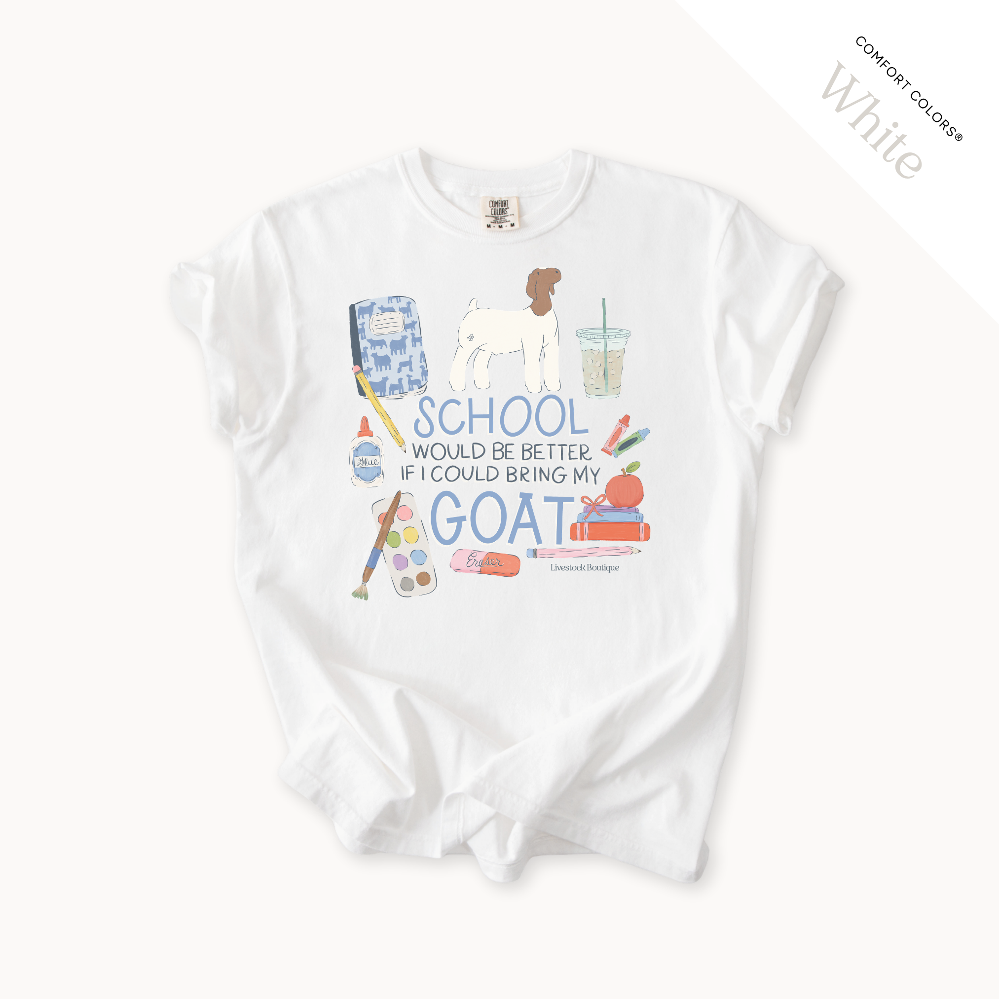 School Would Be Better Goat Wether - Adult Shirts