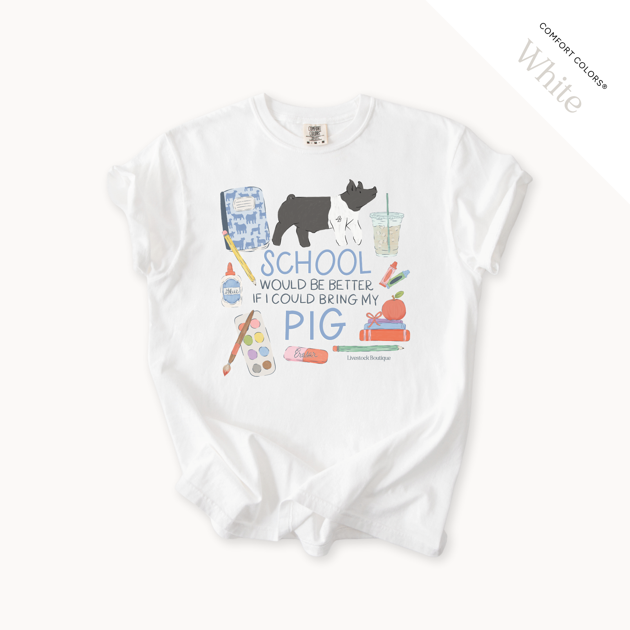 School Would Be Better Pigs - Adult Shirts