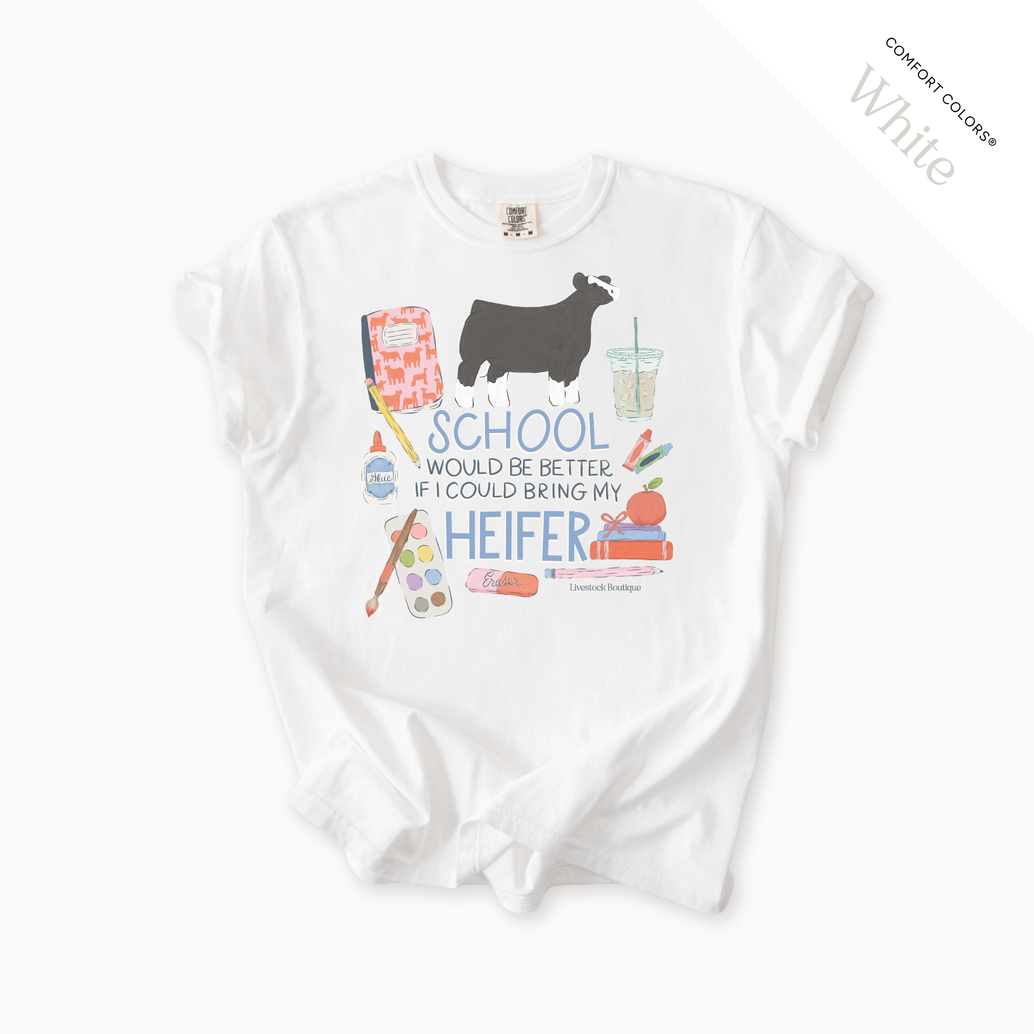 School Would Be Better Heifer - Adult Shirts
