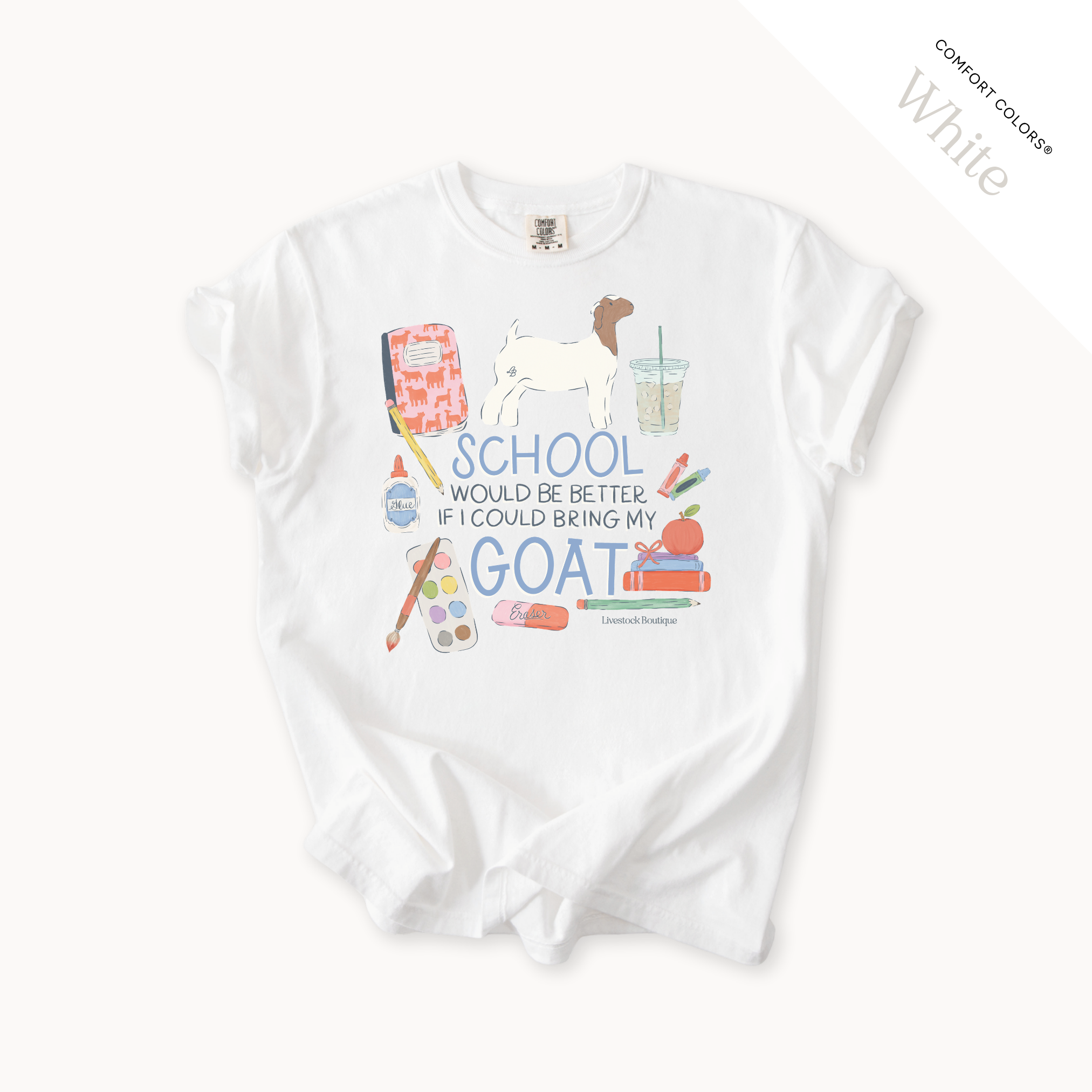 School Would Be Better Goat Doe - Adult Shirts