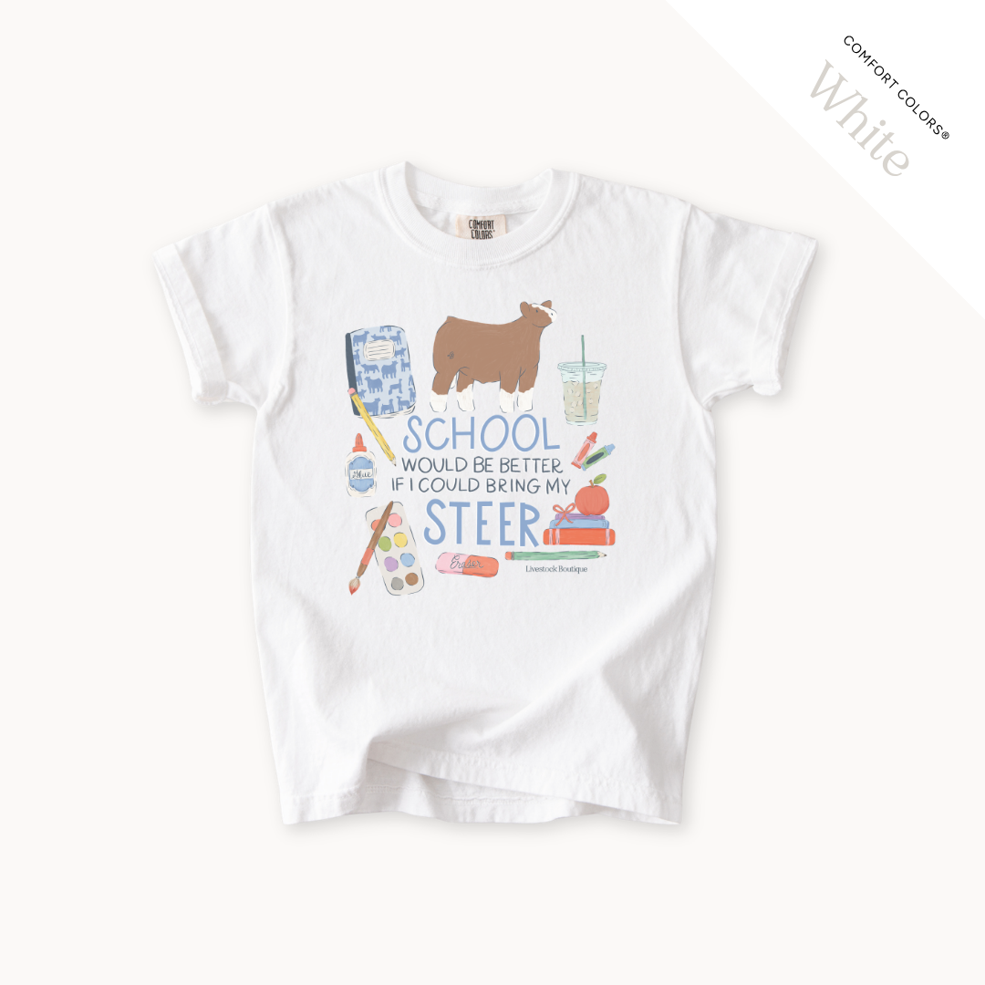School Would Be Better Steer - Youth T-Shirt