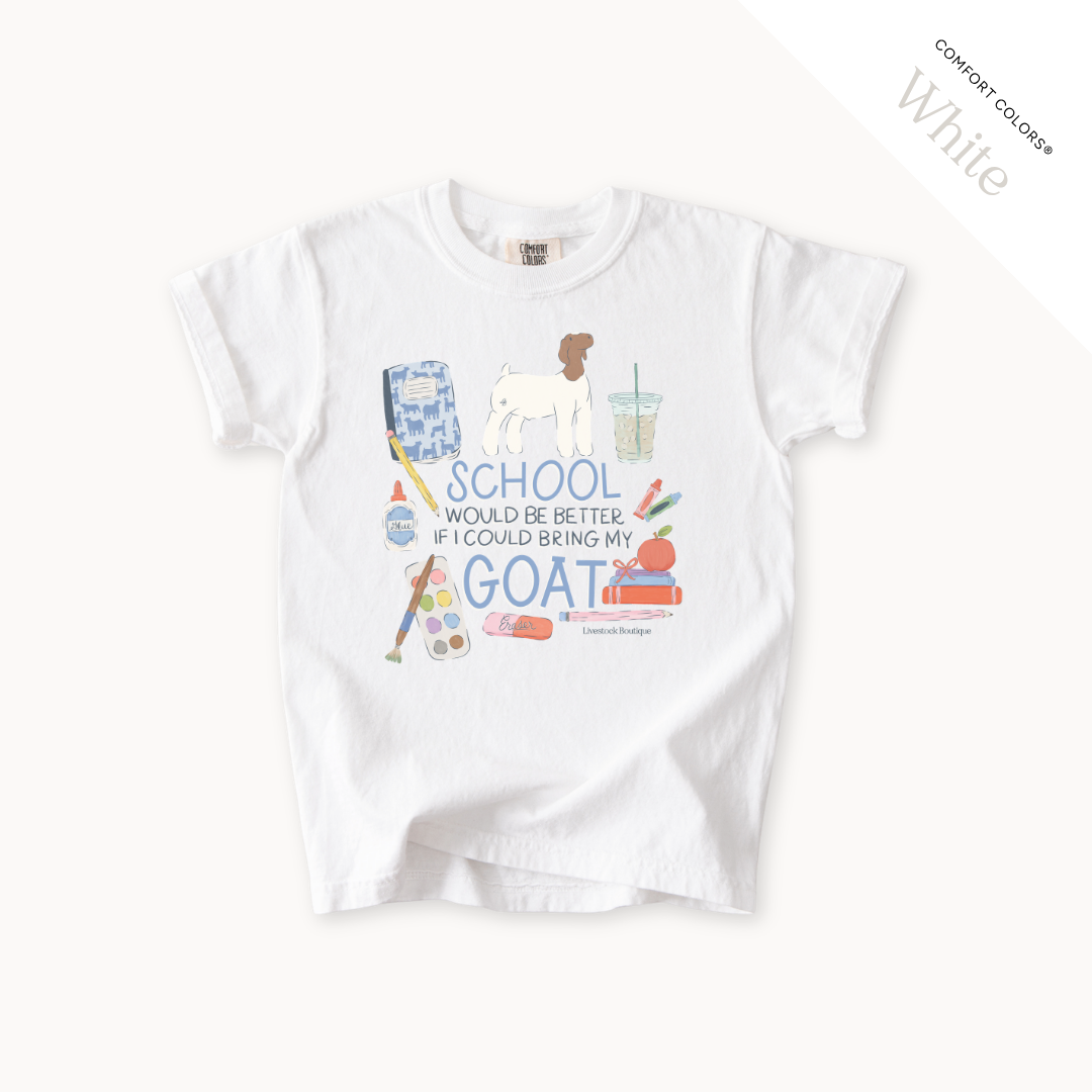 School Would Be Better Goat - Youth T-Shirt