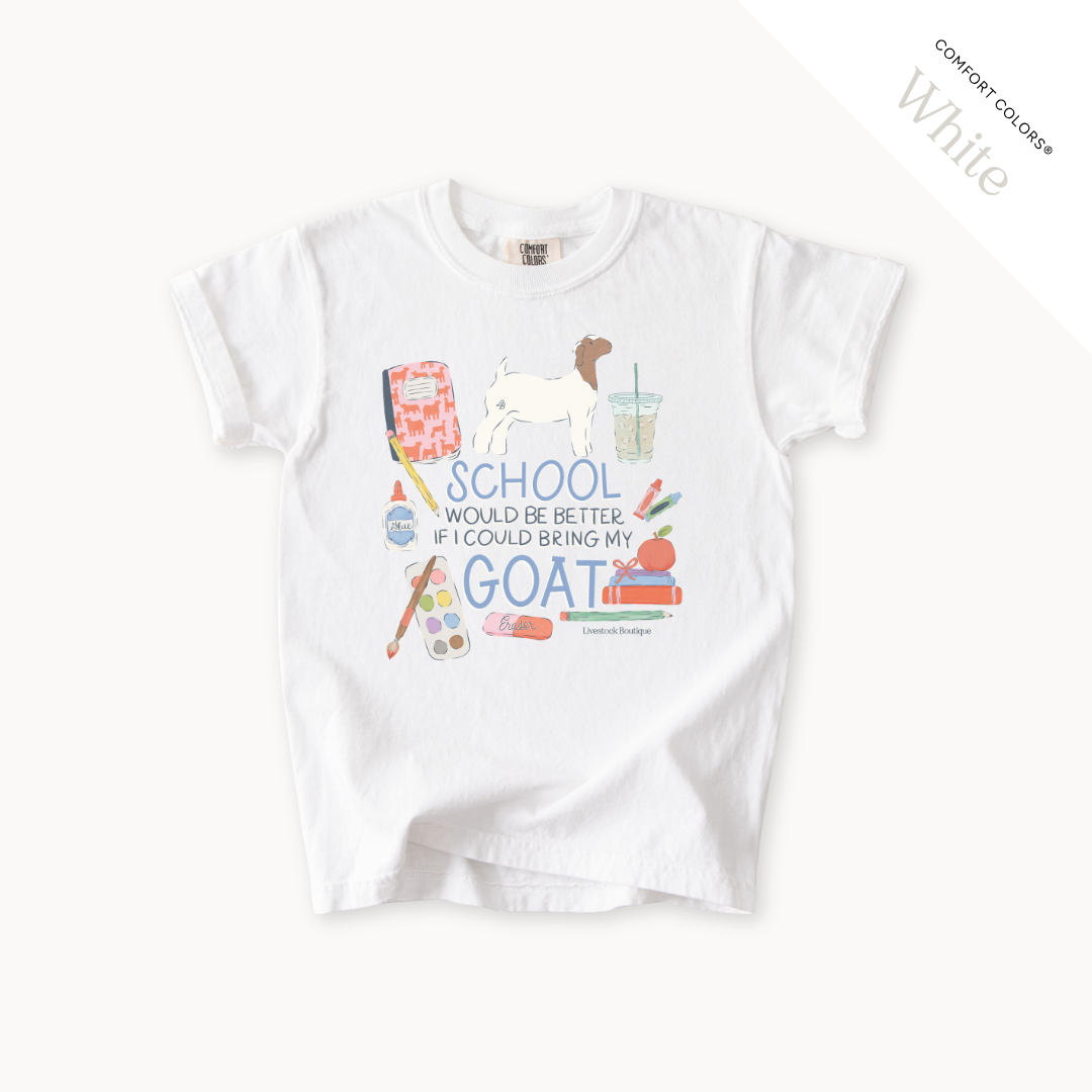 School Would Be Better Goat Doe - Youth T-Shirt
