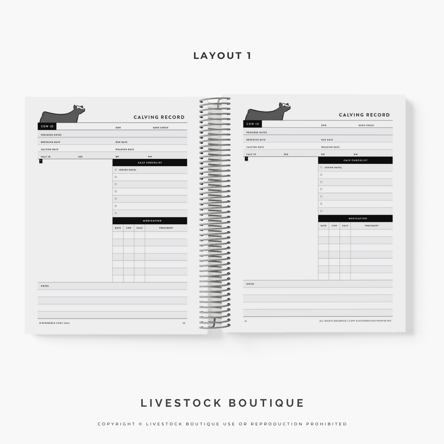 Personalized Barn Bible™ Donor & Recip Planner