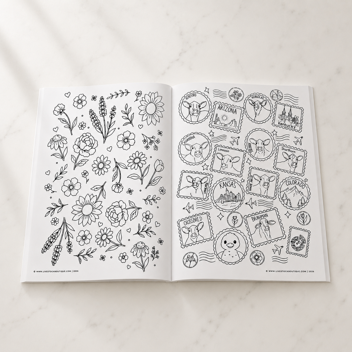 Little Stock Show Life: Going There with Cattle | Livestock Coloring Book for Kids