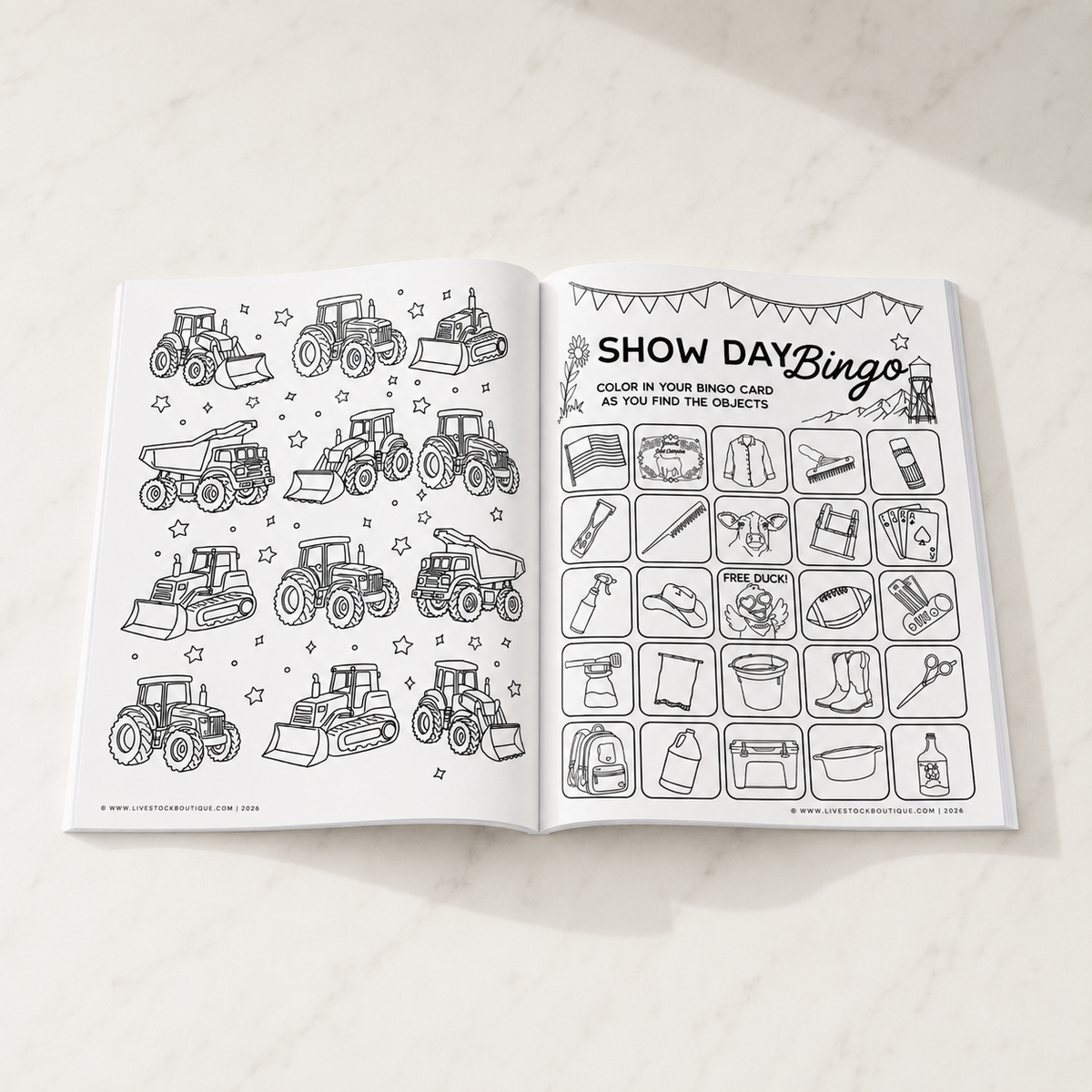 Little Stock Show Life: Going There with Cattle | Livestock Coloring Book for Kids