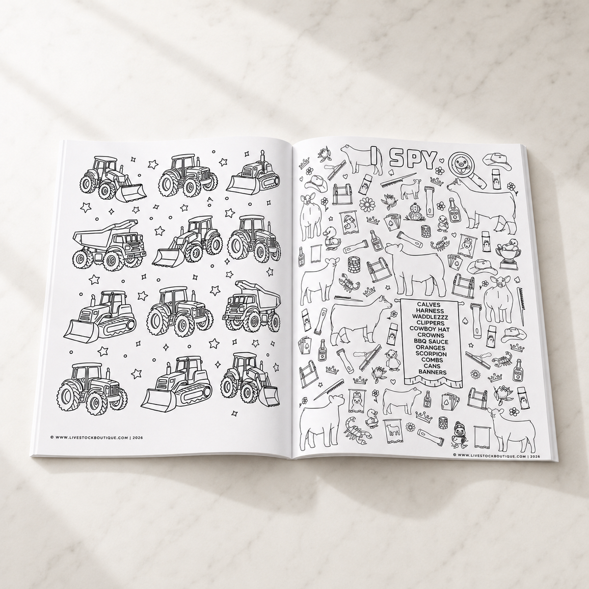 Little Stock Show Life: Going There with Cattle | Livestock Coloring Book for Kids
