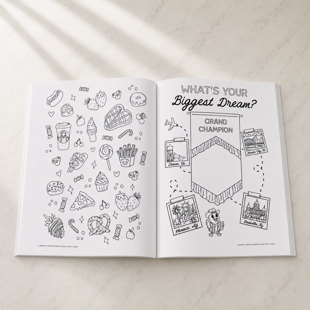 Little Stock Show Life: Going There with Goats | Livestock Coloring Book for Kids