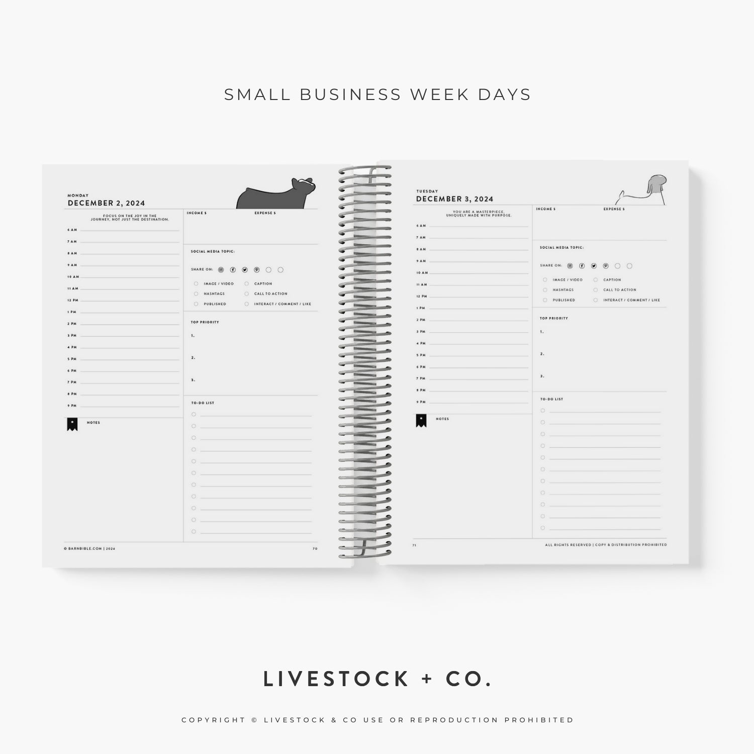 Personalized Barn Bible™ Daily Planner
