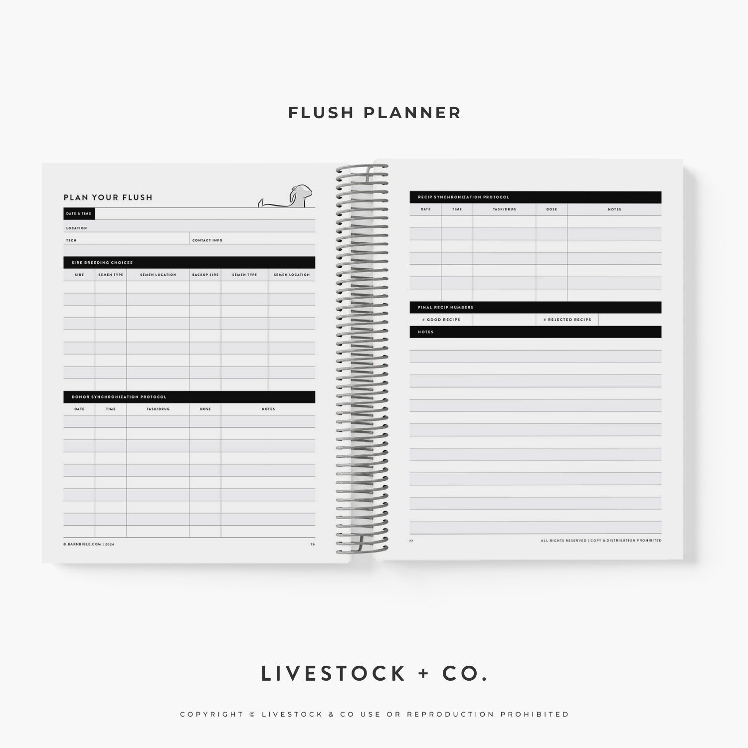 Personalized Barn Bible™ Donor & Recip Planner