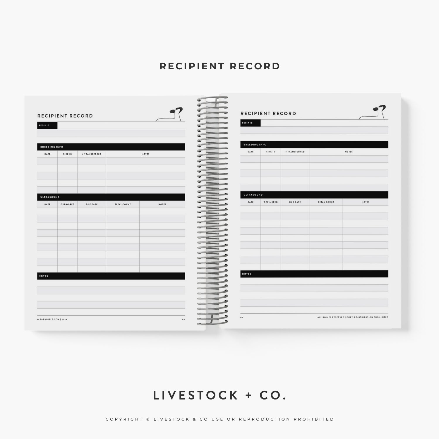 Personalized Barn Bible™ Donor & Recip Planner