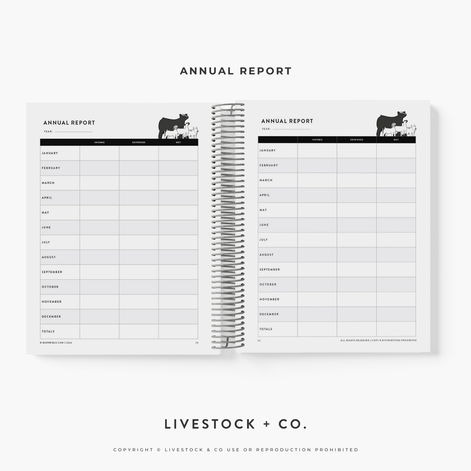 Personalized Barn Bible™ Expense Planner