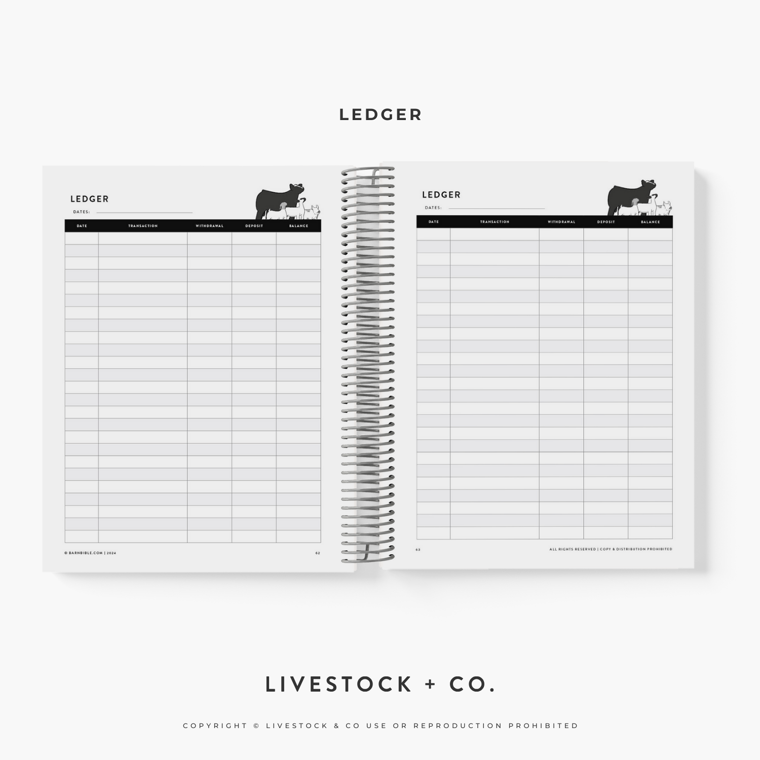 Personalized Barn Bible™ Expense Planner
