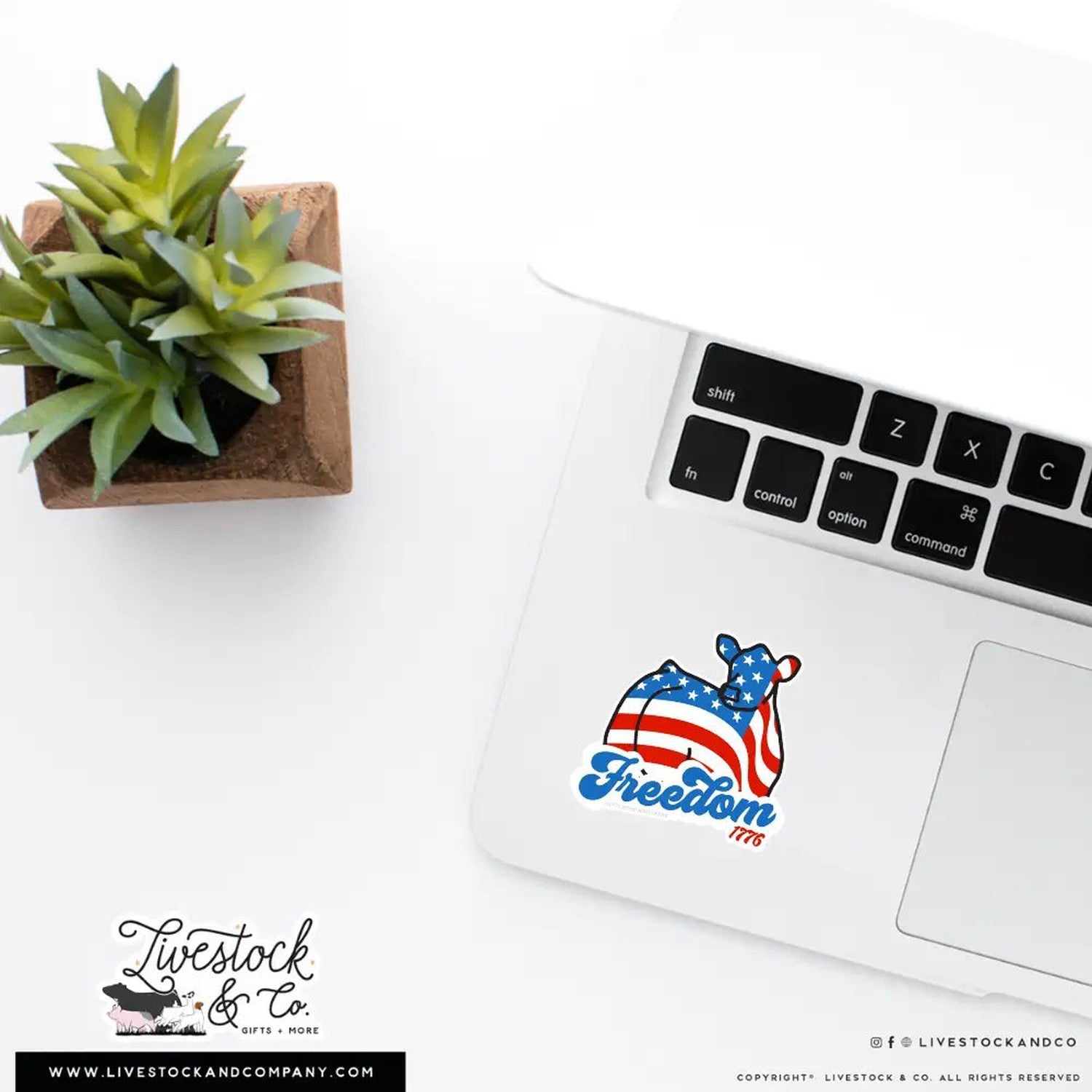 Freedom 1776 Stock Show Livestock Sticker