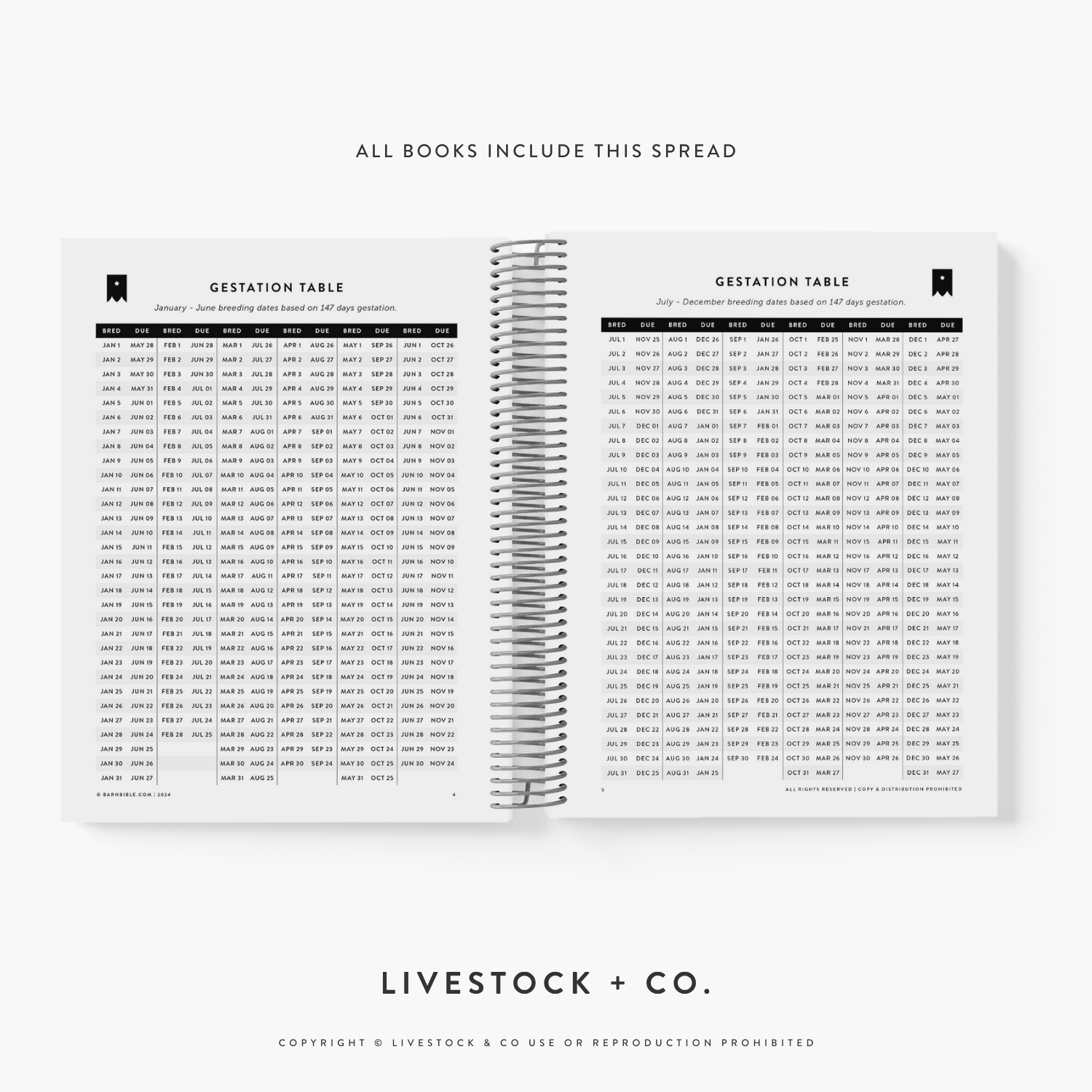 Personalized Barn Bible™ Breeding & Lambing Planner