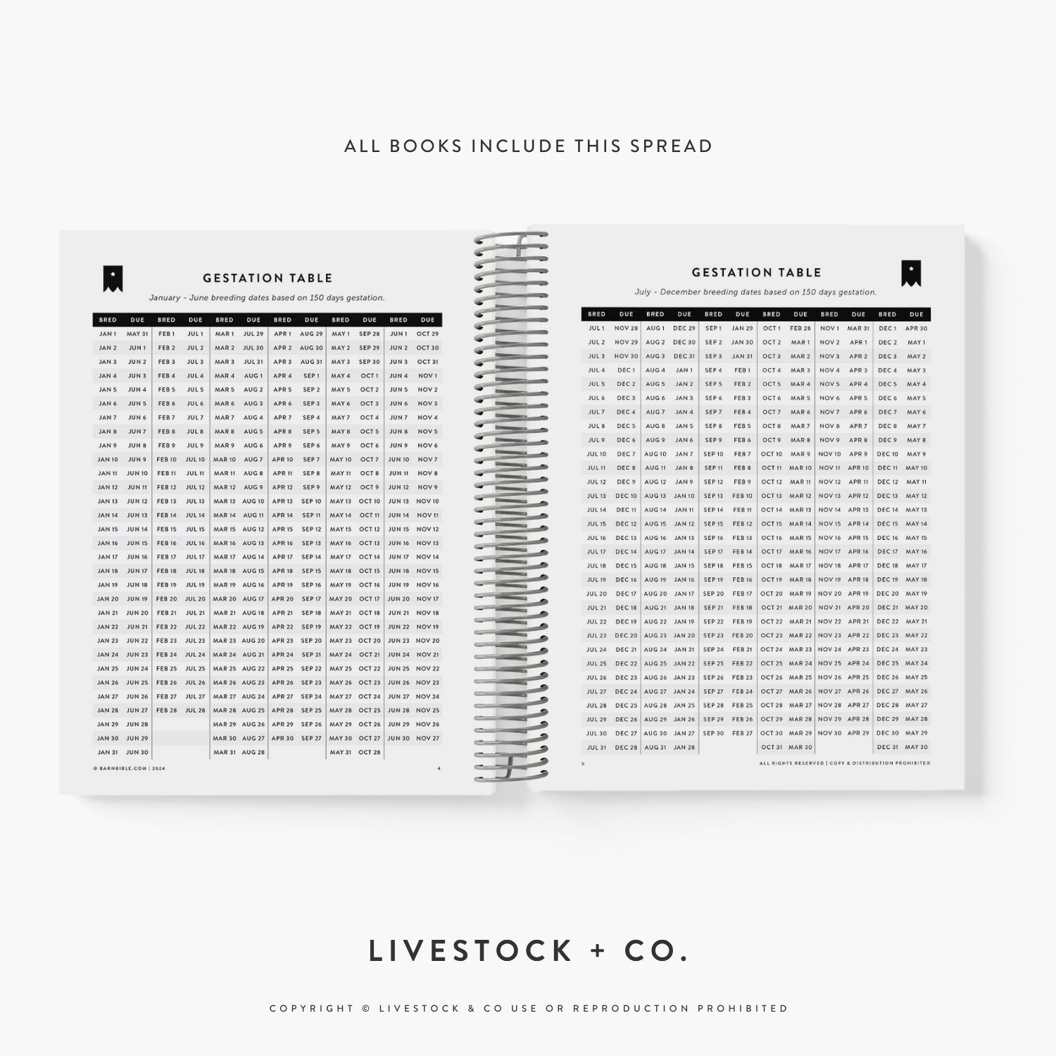 Barn Bible Kidding Record - Track Your Goat Breeding Season – Livestock & Co. barn-bible-kidding-record-track-your-goat-breeding-season-livestock-co