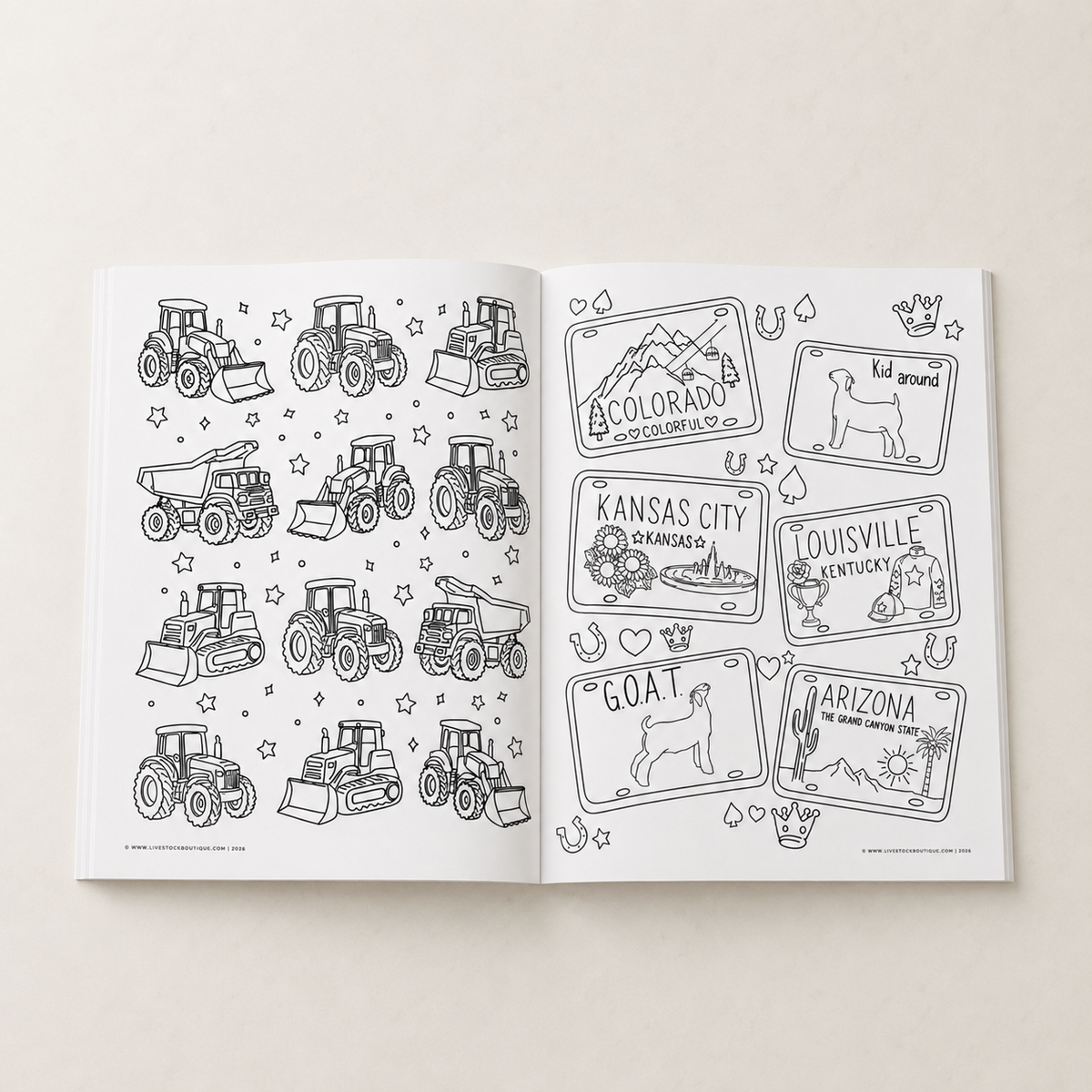 Little Stock Show Life: Going There with Goats | Livestock Coloring Book for Kids