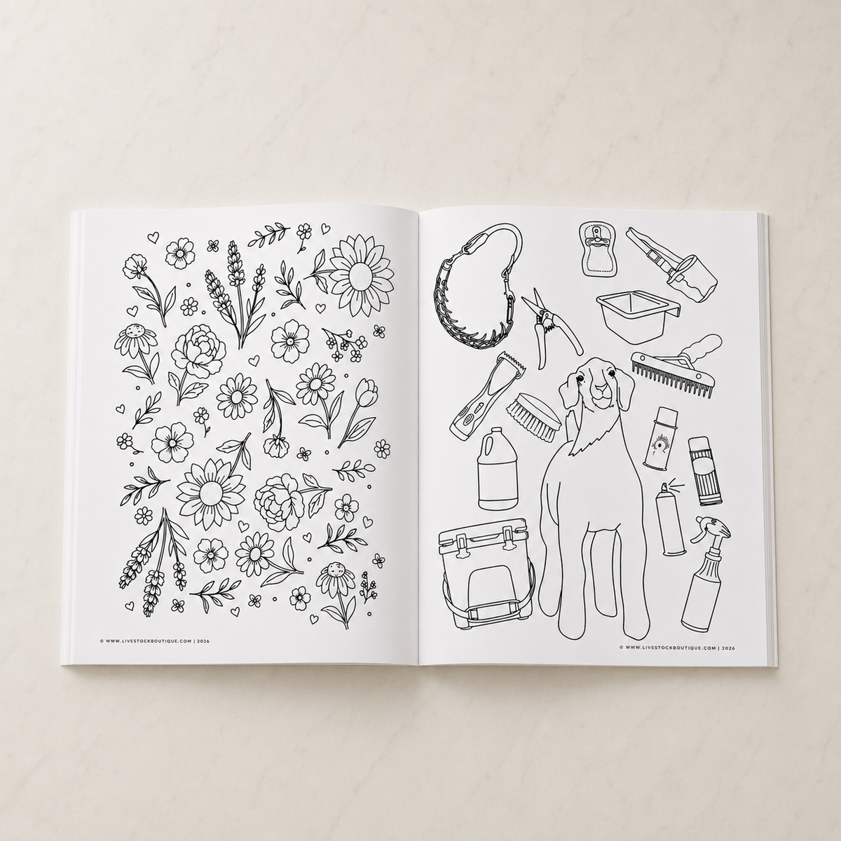 Little Stock Show Life: Going There with Goats | Livestock Coloring Book for Kids
