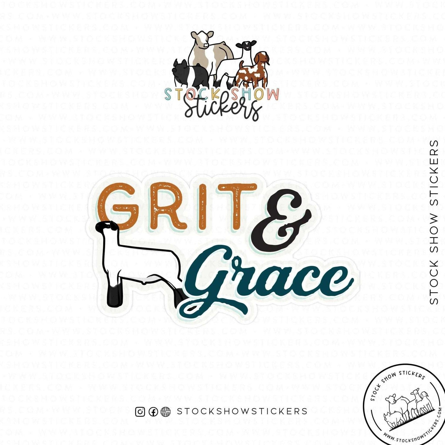 Grit & Grace Livestock Stickers