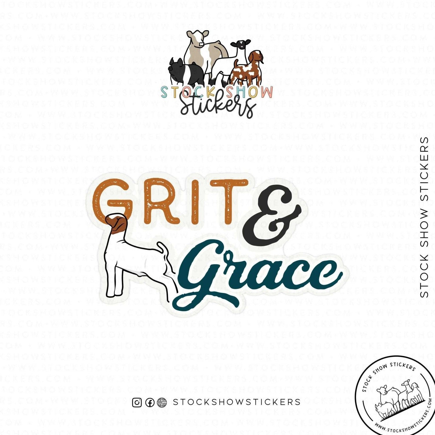 Grit & Grace Livestock Stickers