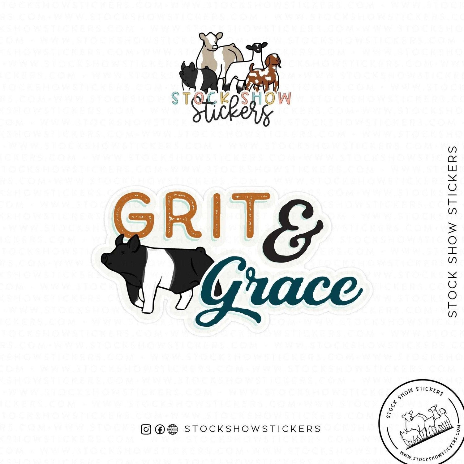 Grit & Grace Livestock Stickers