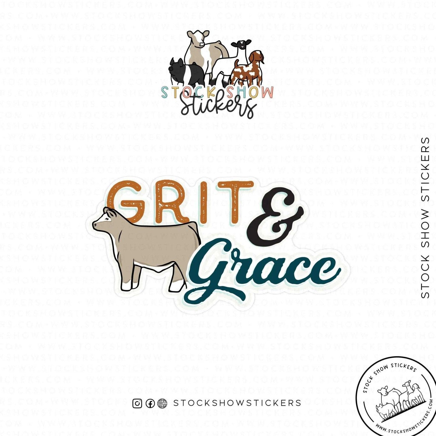 Grit & Grace Livestock Stickers