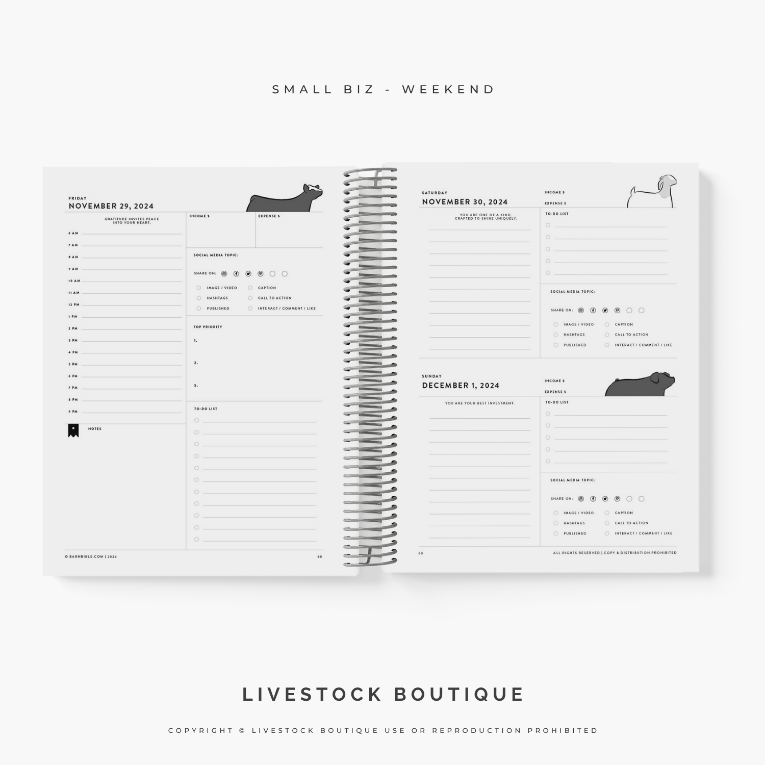 Personalized Barn Bible™ Daily Planner