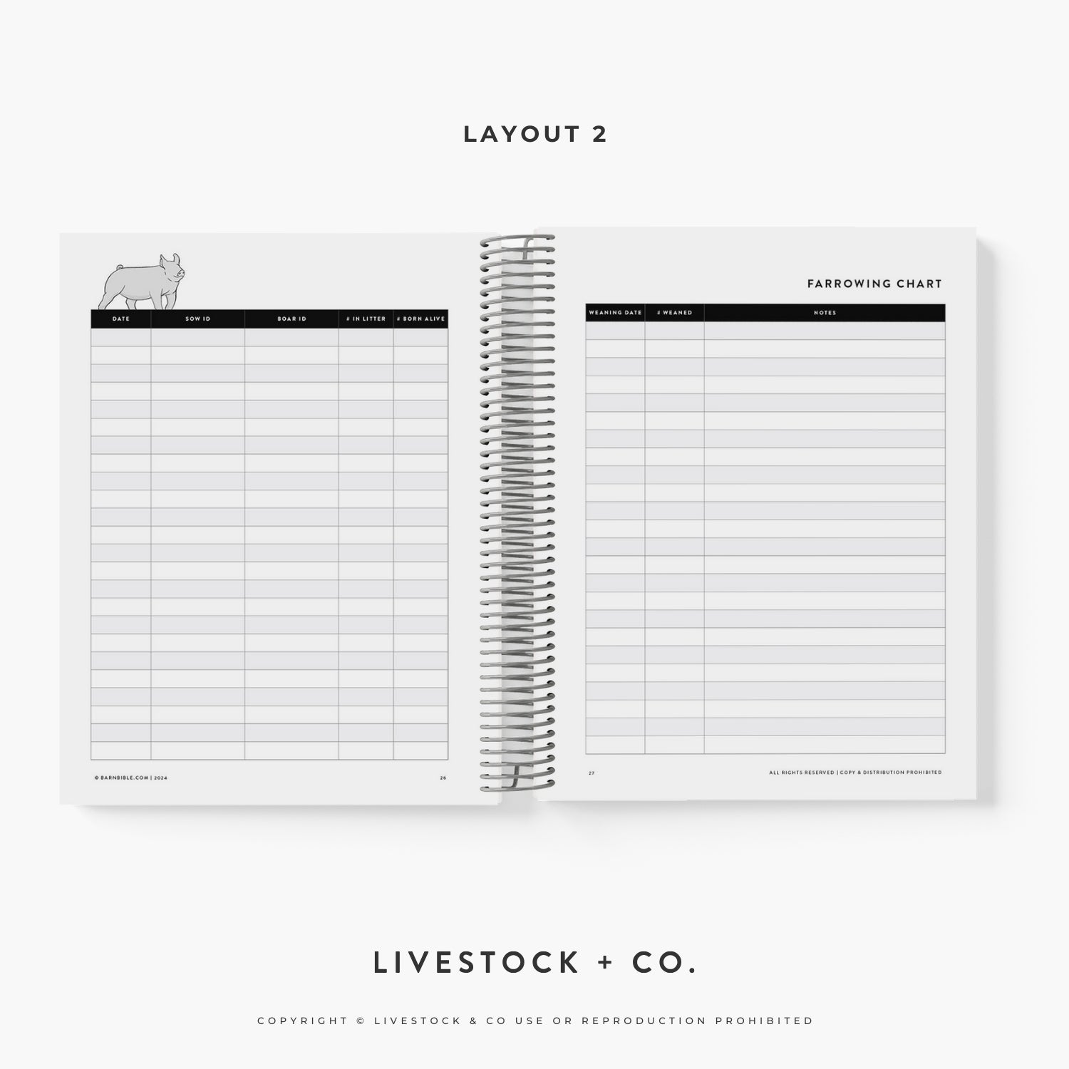 Barn Bible™ Breeding & Farrowing Planner