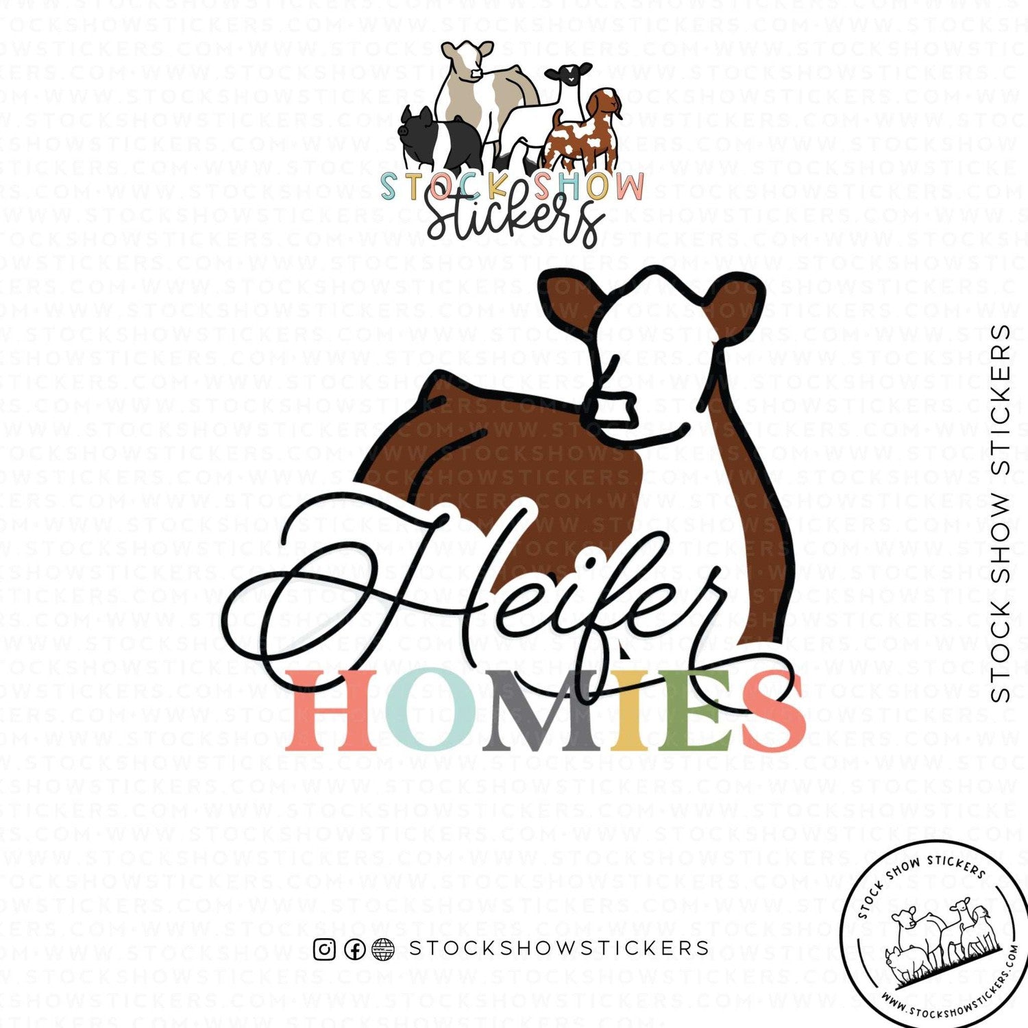 Livestock Slang Stock Show Stickers