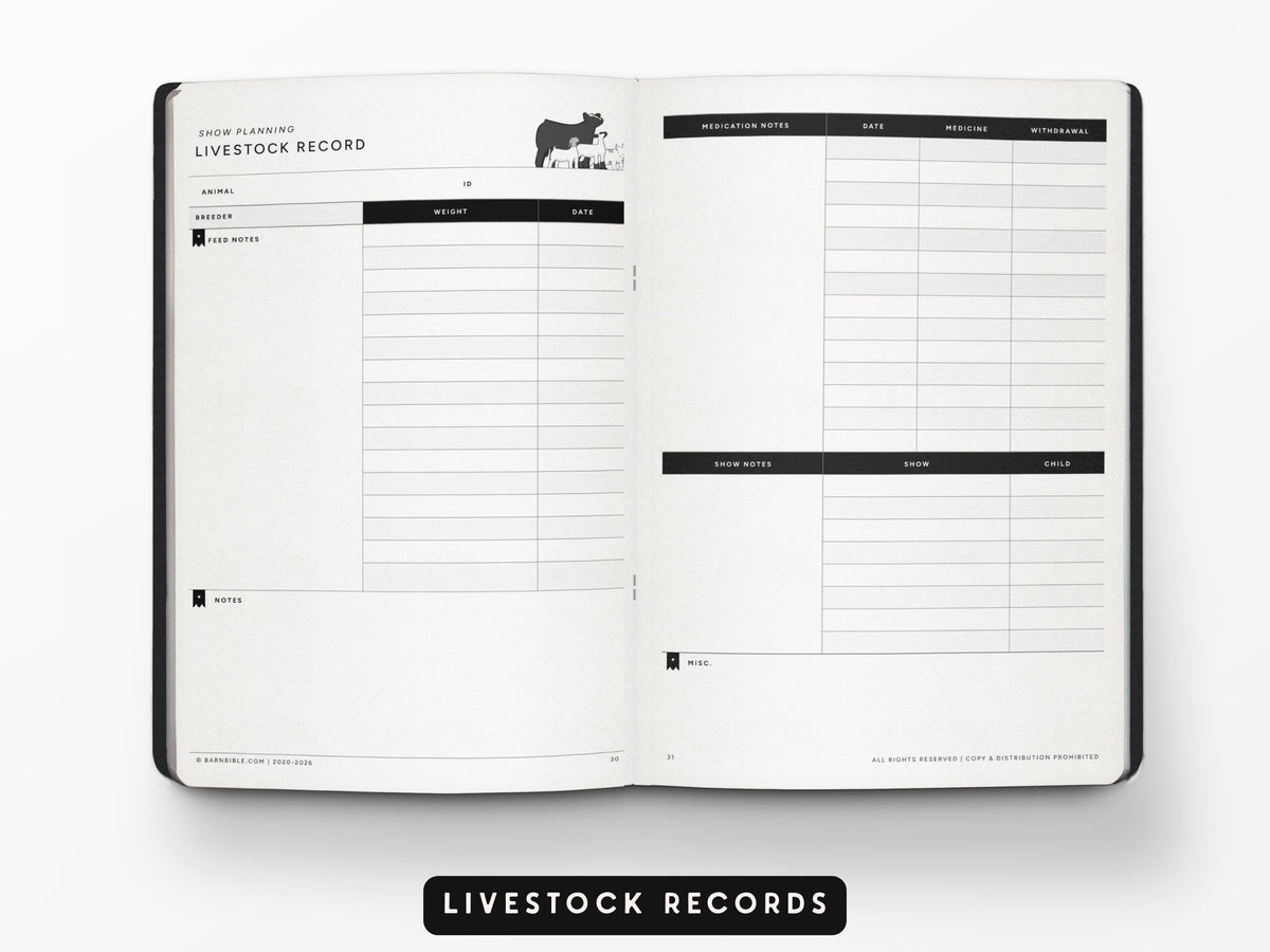 Mini Barn Bible™ Show Planner Edition