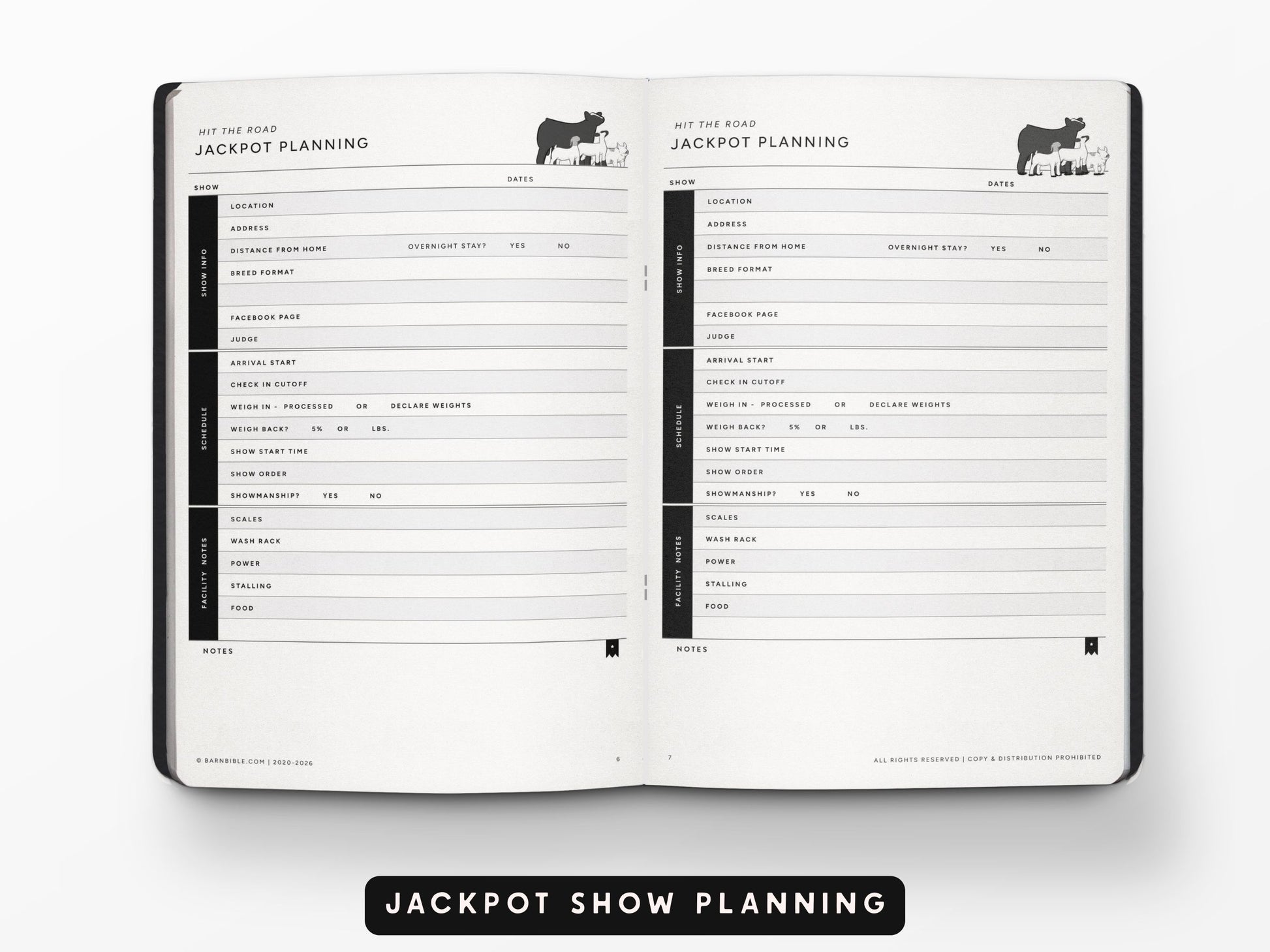 Mini Barn Bible™ Show Planner Edition