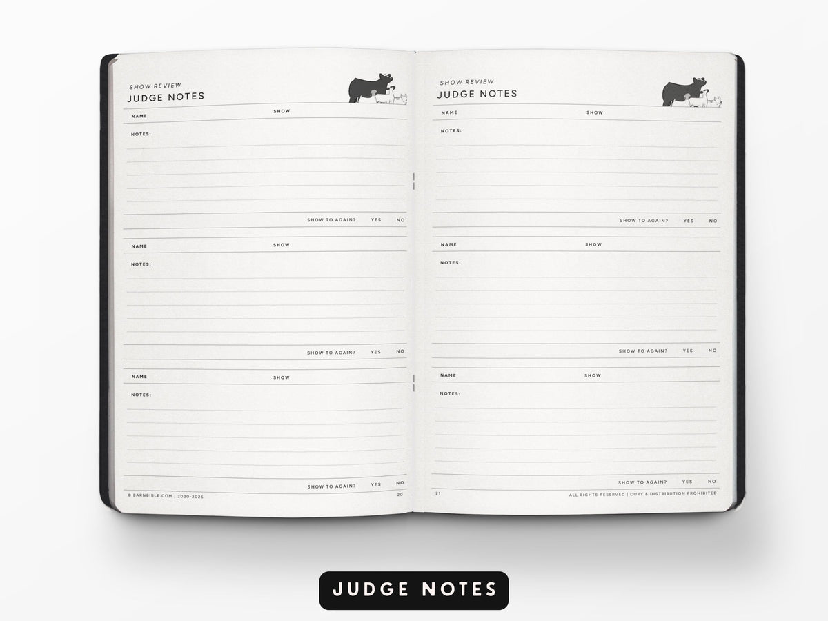 Mini Barn Bible™ Show Planner Edition