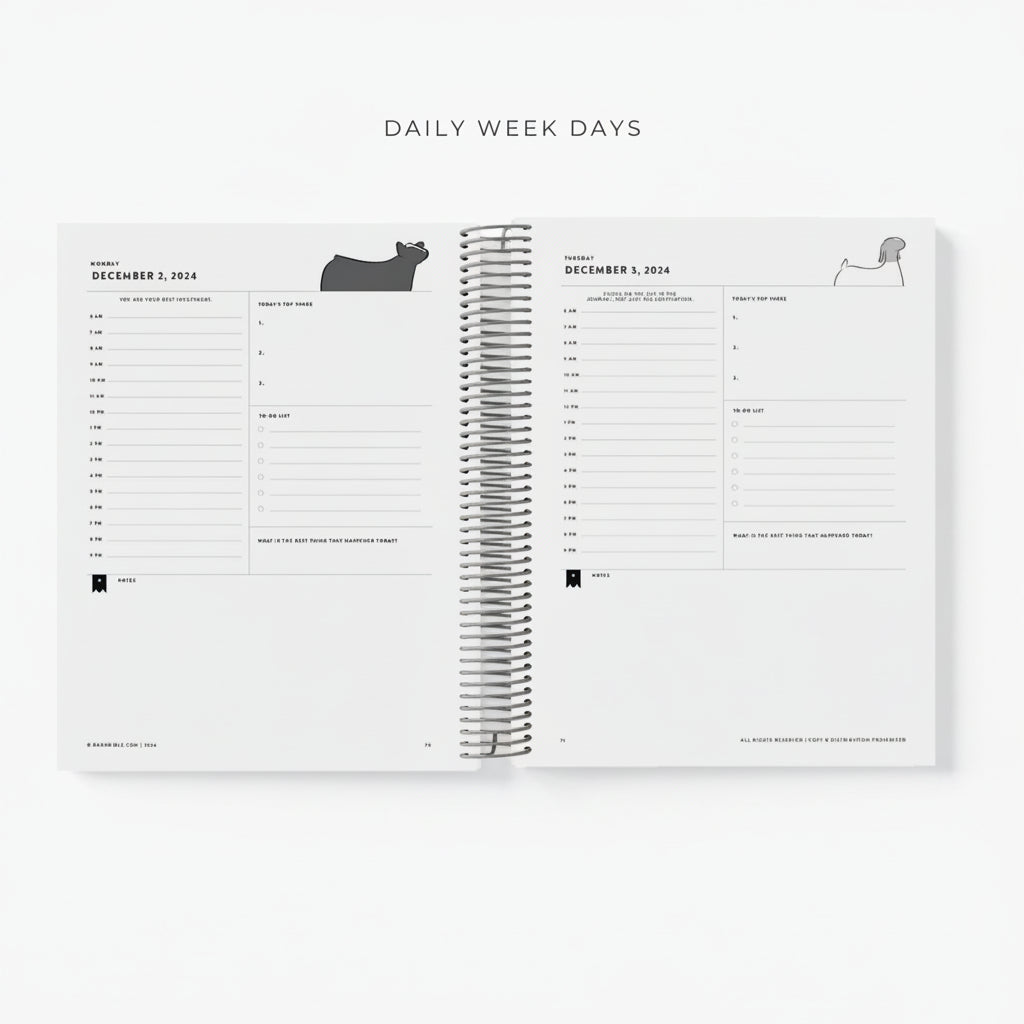 Personalized Daily Planner for Livestock Families | Barn Bible™
