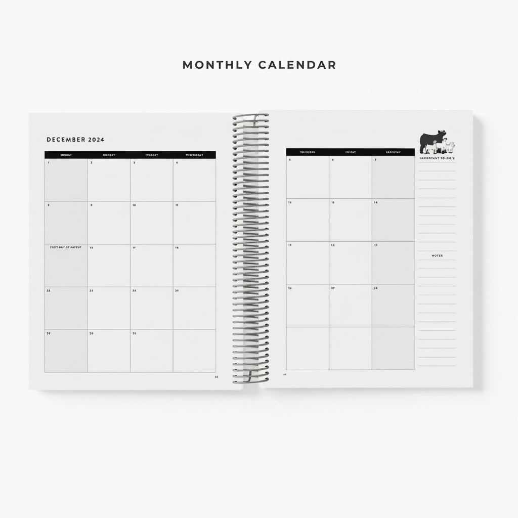 Personalized Daily Planner for Livestock Families | Barn Bible™