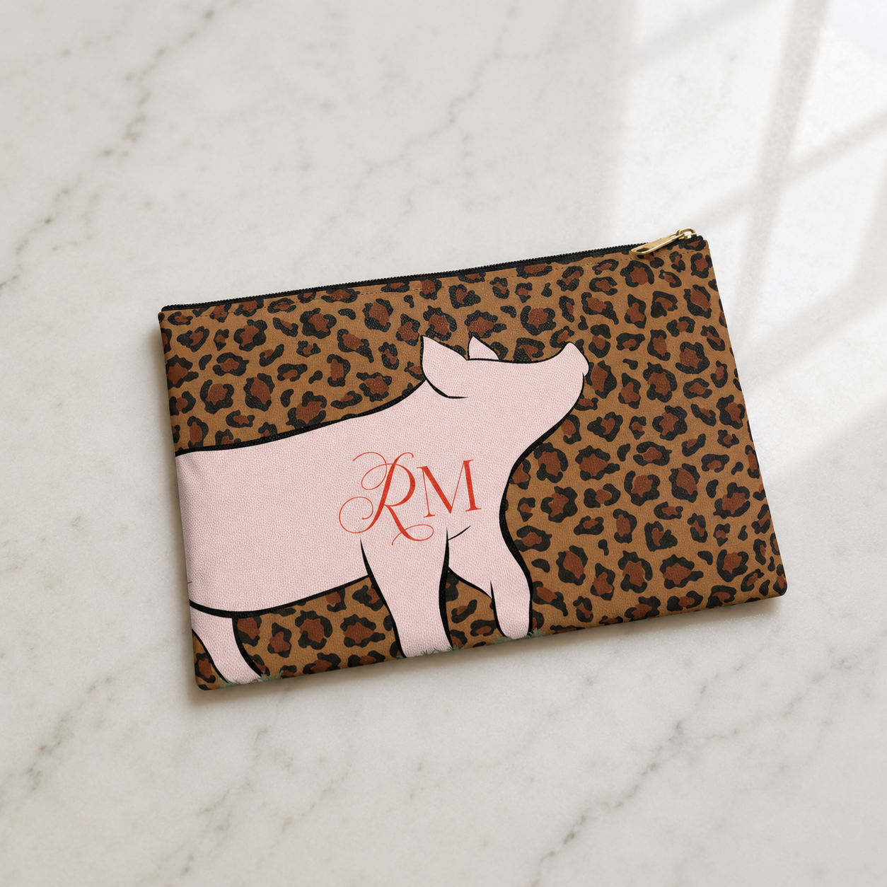 Personalized Livestock Accessory Bag - Flat Design