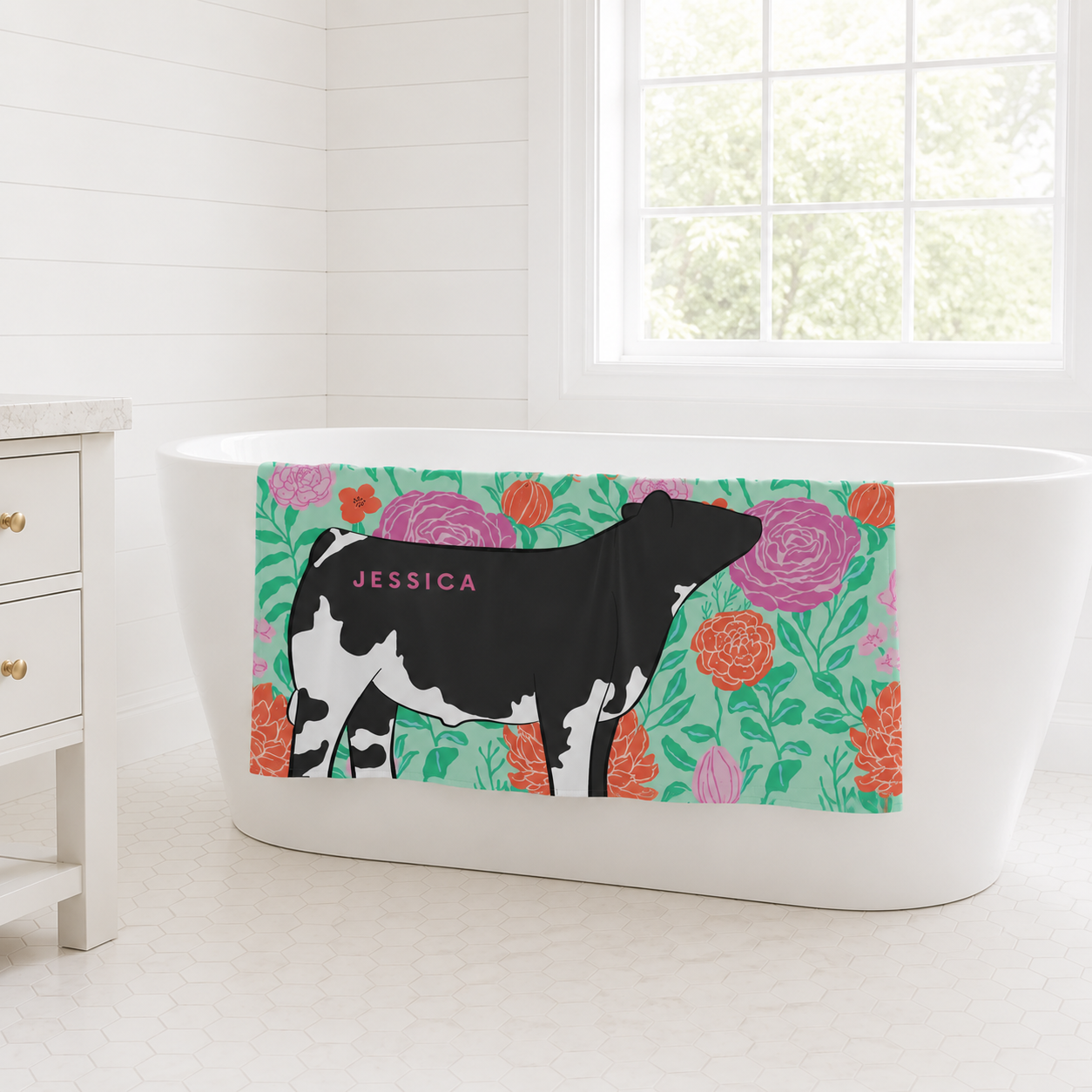 Personalized Livestock Bath & Beach Towel