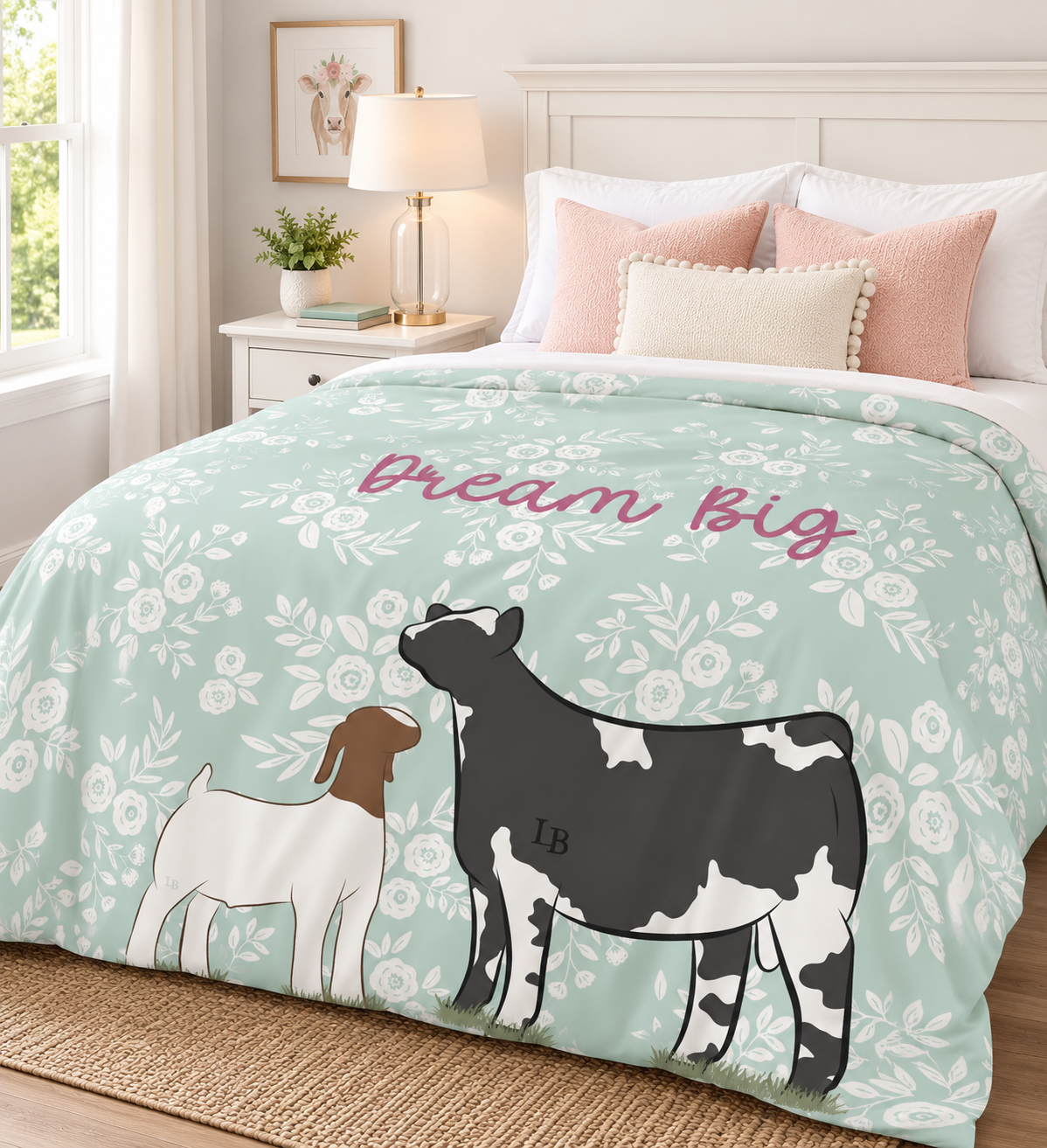 Personalized Livestock Cotton Duvet Cover
