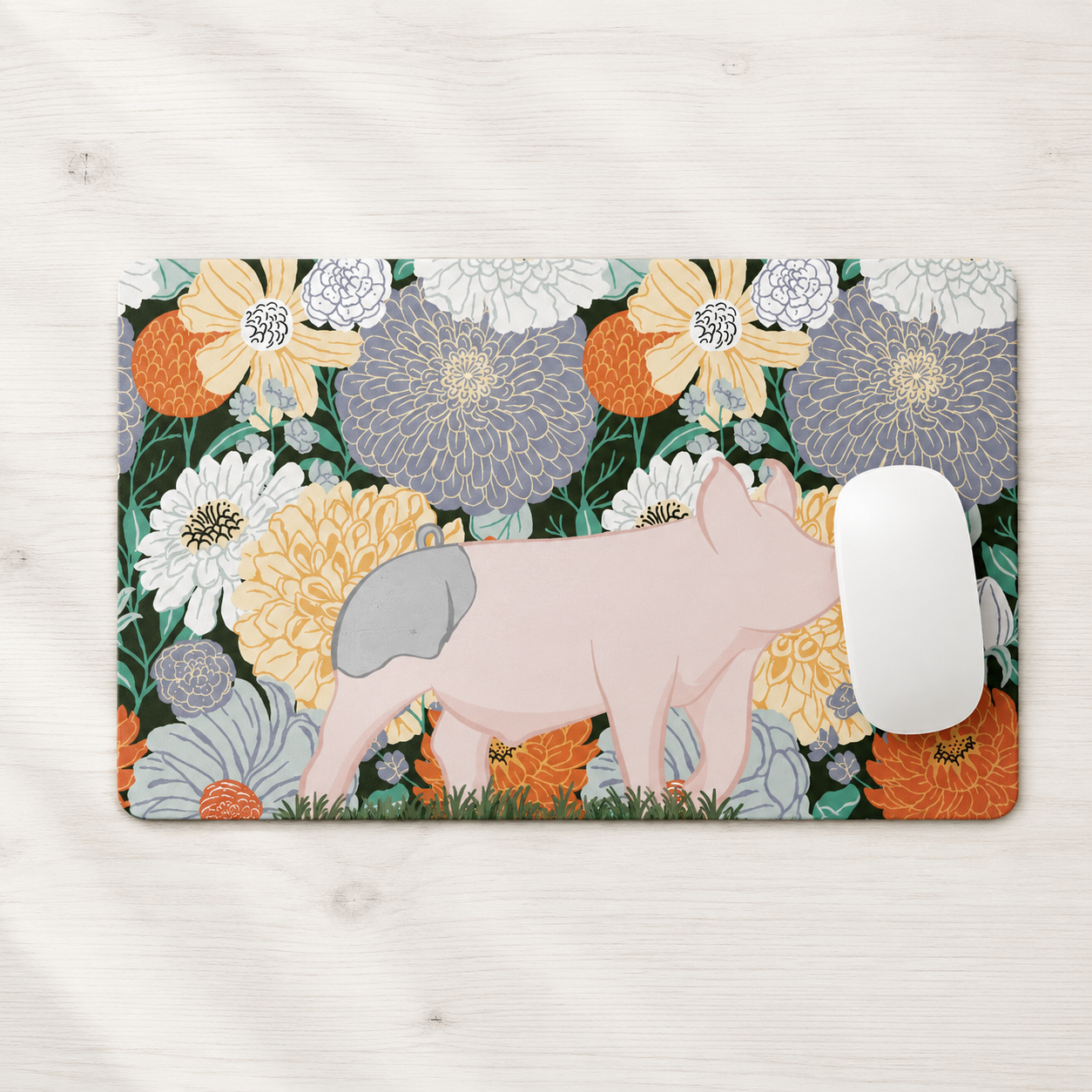 Personalized Livestock Desk Mat for Keyboard & Mouse