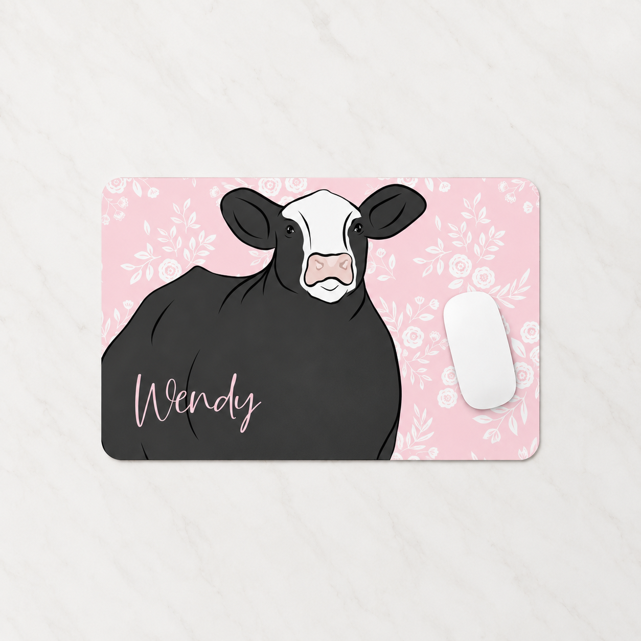 Personalized Livestock Desk Mat for Keyboard & Mouse