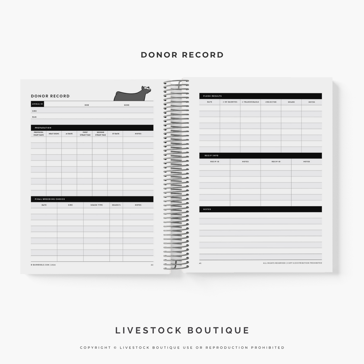 Personalized Livestock Donor & Recipient Embryo Transfer Planner | Barn Bible™
