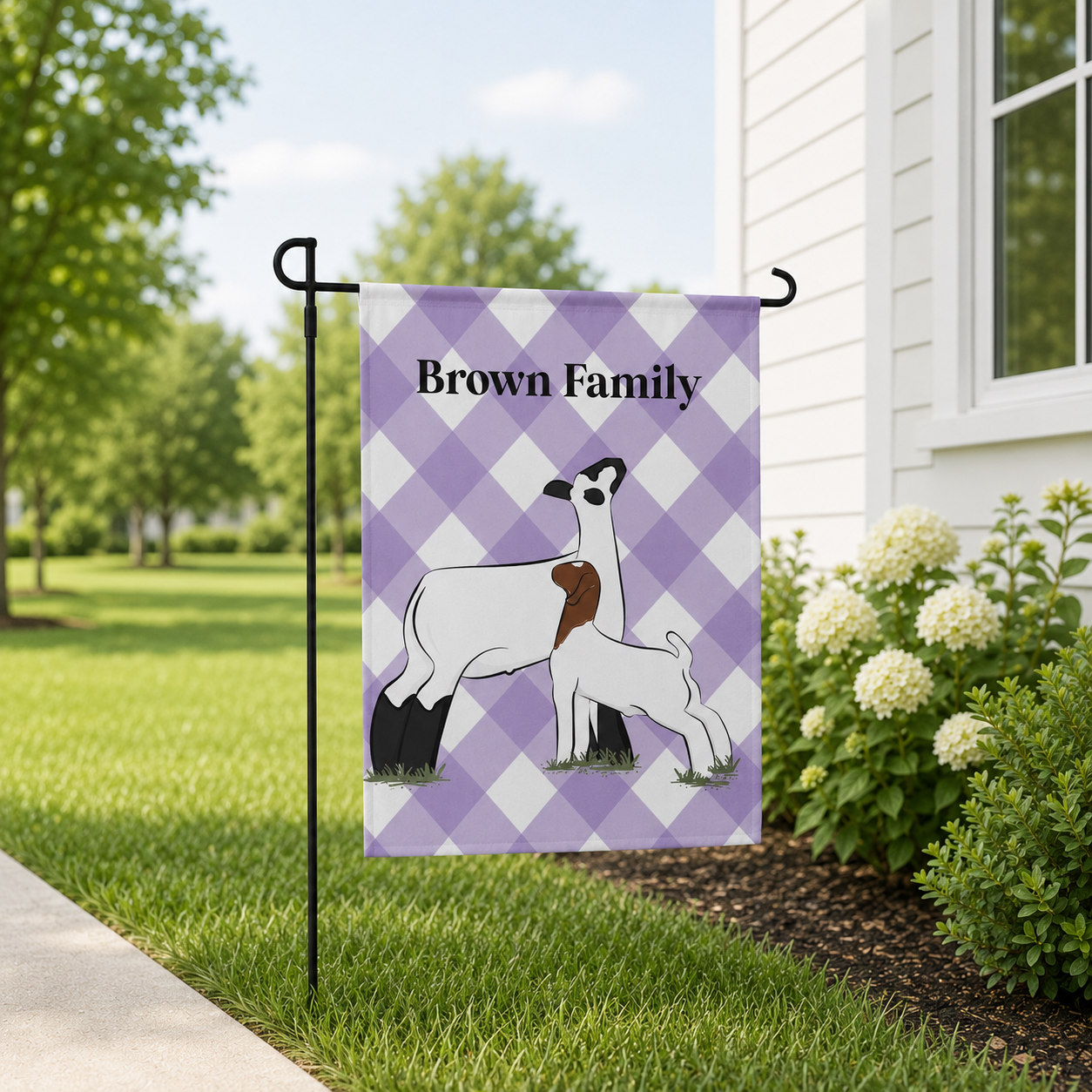 Personalized Livestock Garden Flag