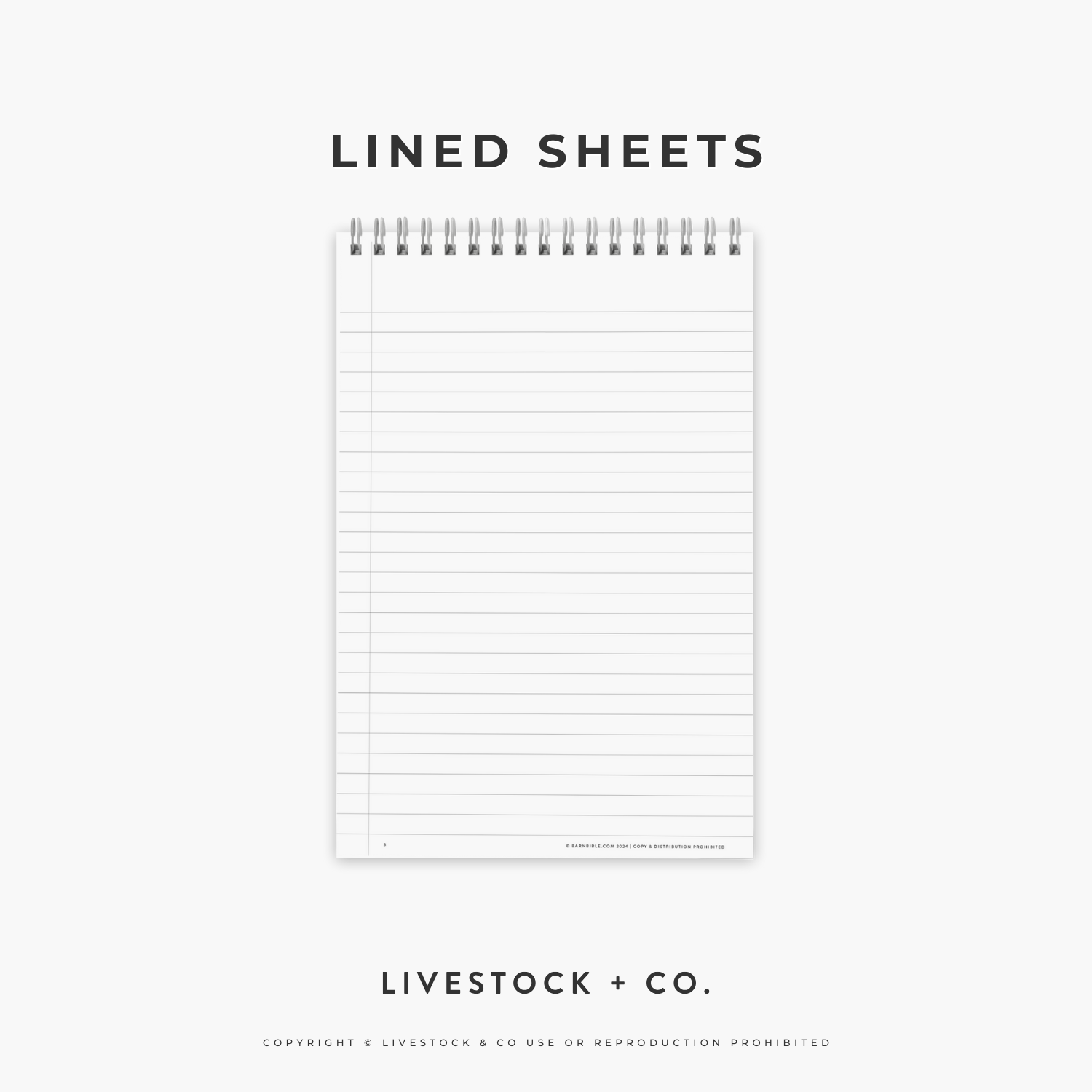 Personalized Livestock Judging Notebook | 6" × 9" Steno