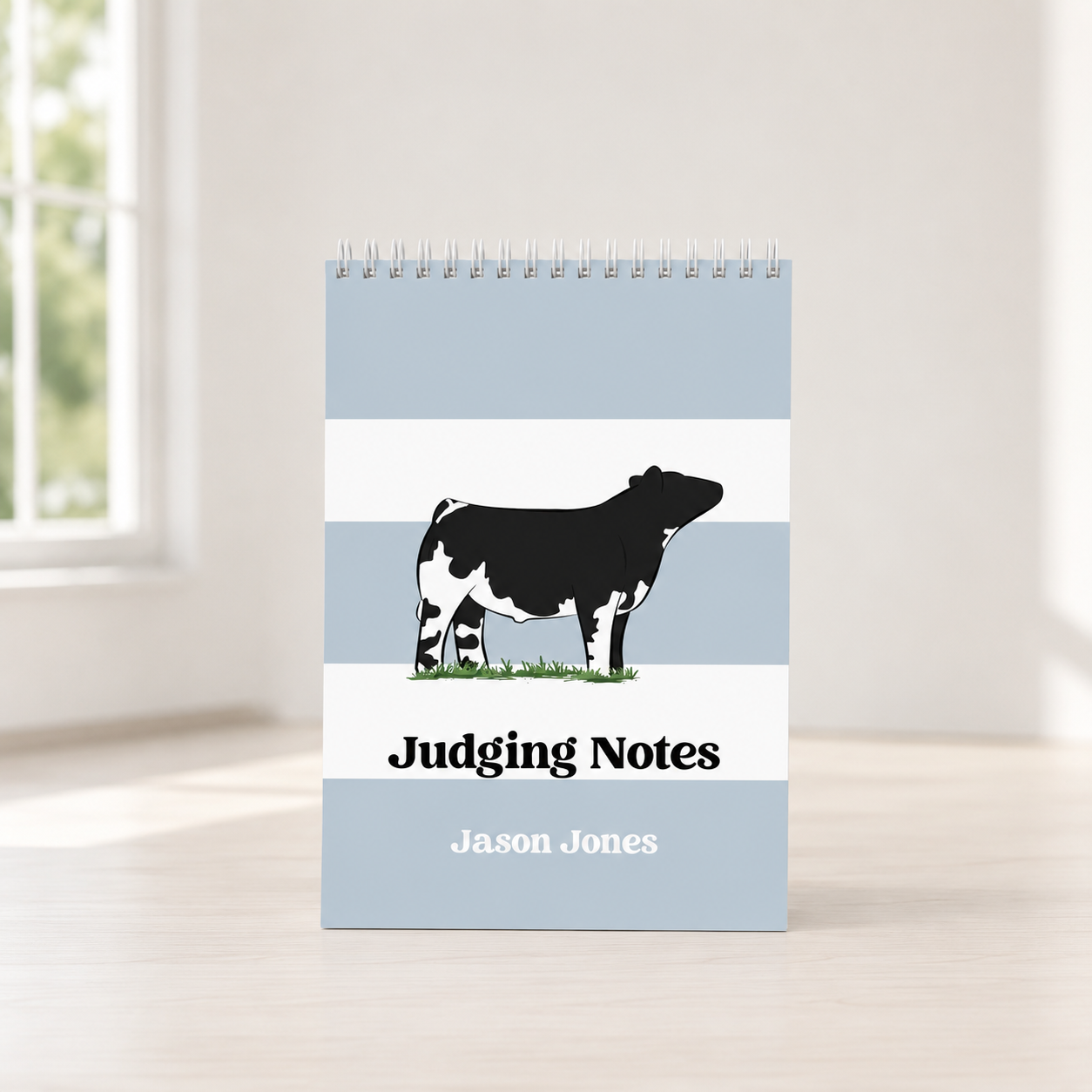 Personalized Livestock Judging Notebook | 6" × 9" Steno