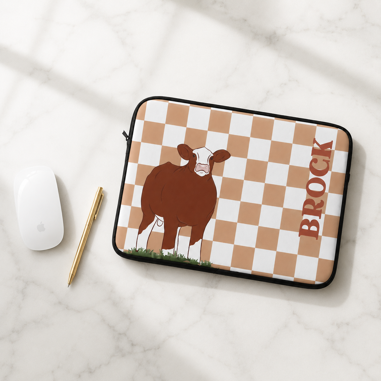Personalized Livestock Laptop Sleeve | 3 Sizes