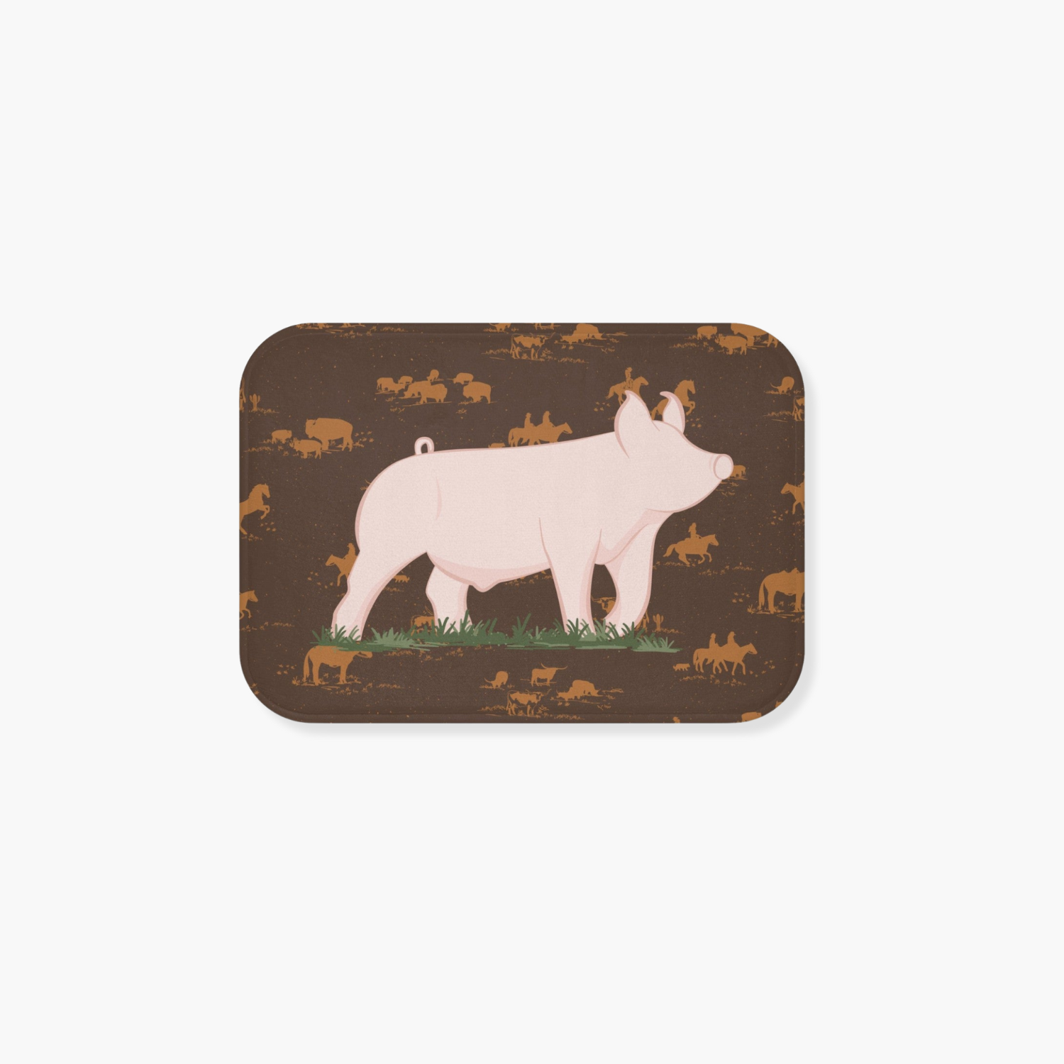 Personalized Livestock Memory Foam Bath Mat | 18" × 27"