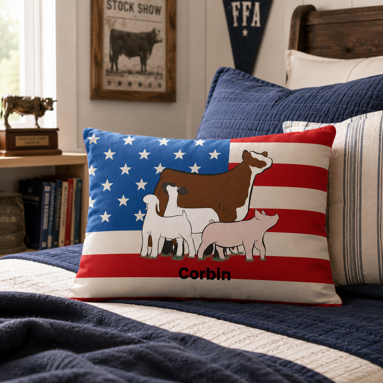 Personalized Livestock Pillowcase | Standard 20" × 30"